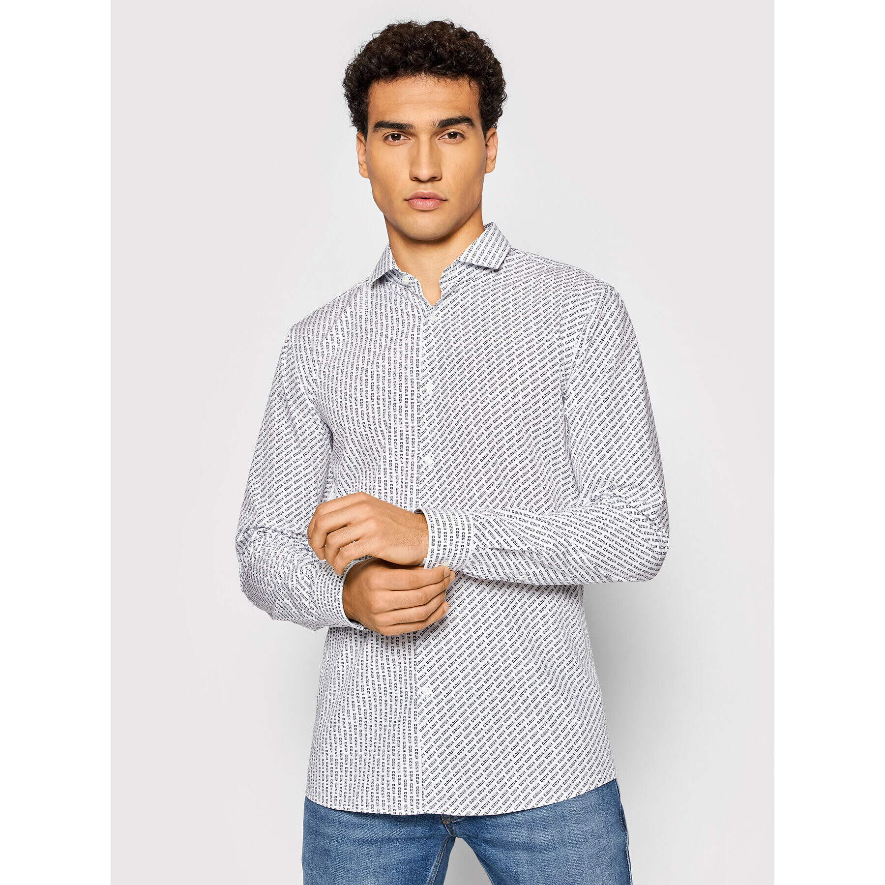 Hugo Риза Erriko 50420845 Тъмносин Extra Slim Fit - Pepit.bg