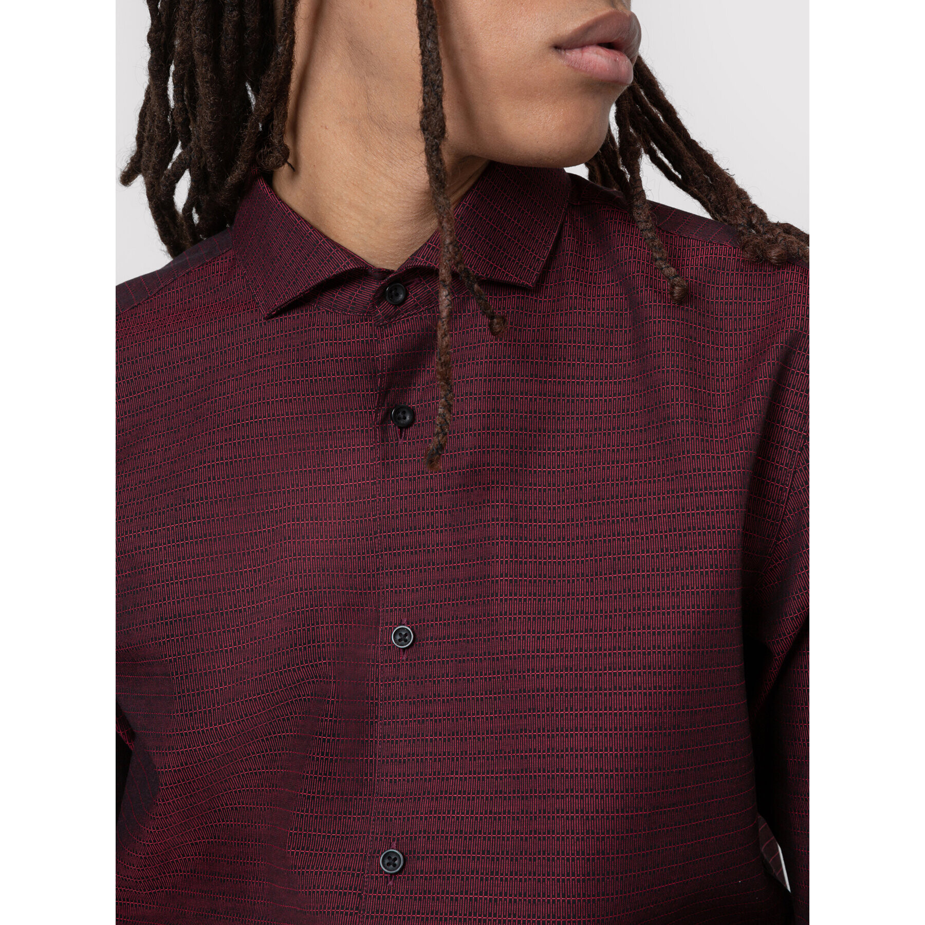 Hugo Риза Erriko 50443546 Бордо Extra Slim Fit - Pepit.bg