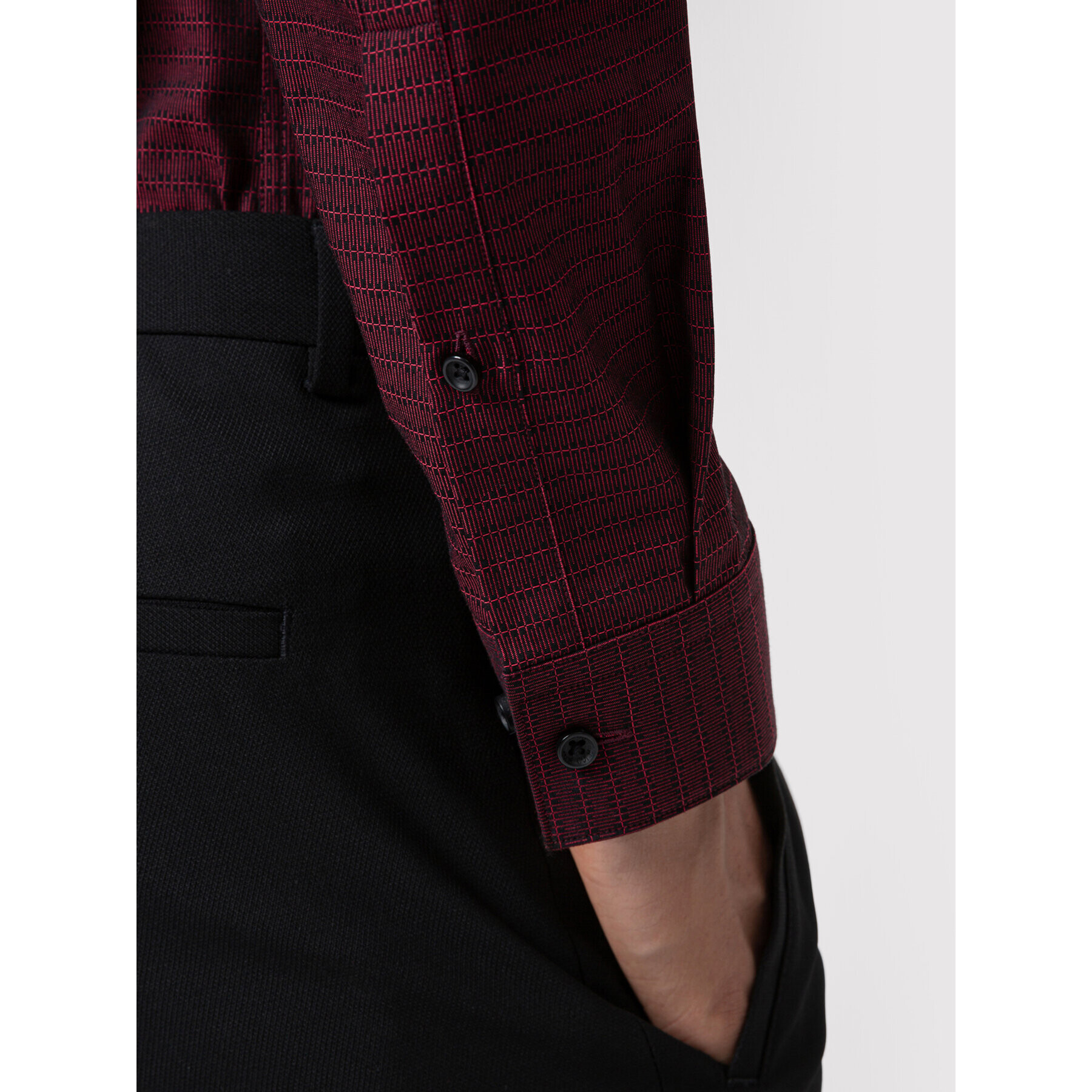 Hugo Риза Erriko 50443546 Бордо Extra Slim Fit - Pepit.bg