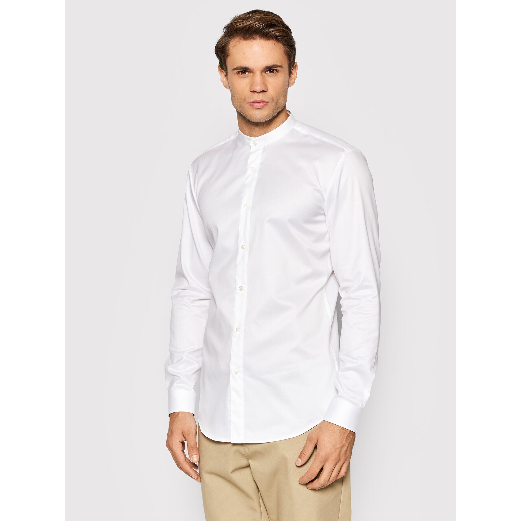 Hugo Риза Kaleb 50449990 Бял Slim Fit - Pepit.bg