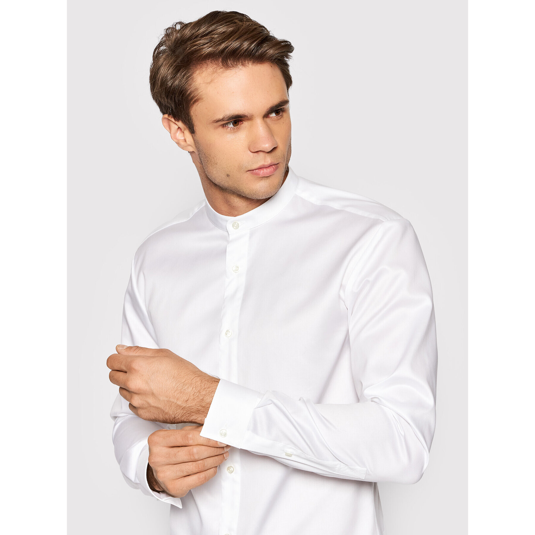 Hugo Риза Kaleb 50449990 Бял Slim Fit - Pepit.bg