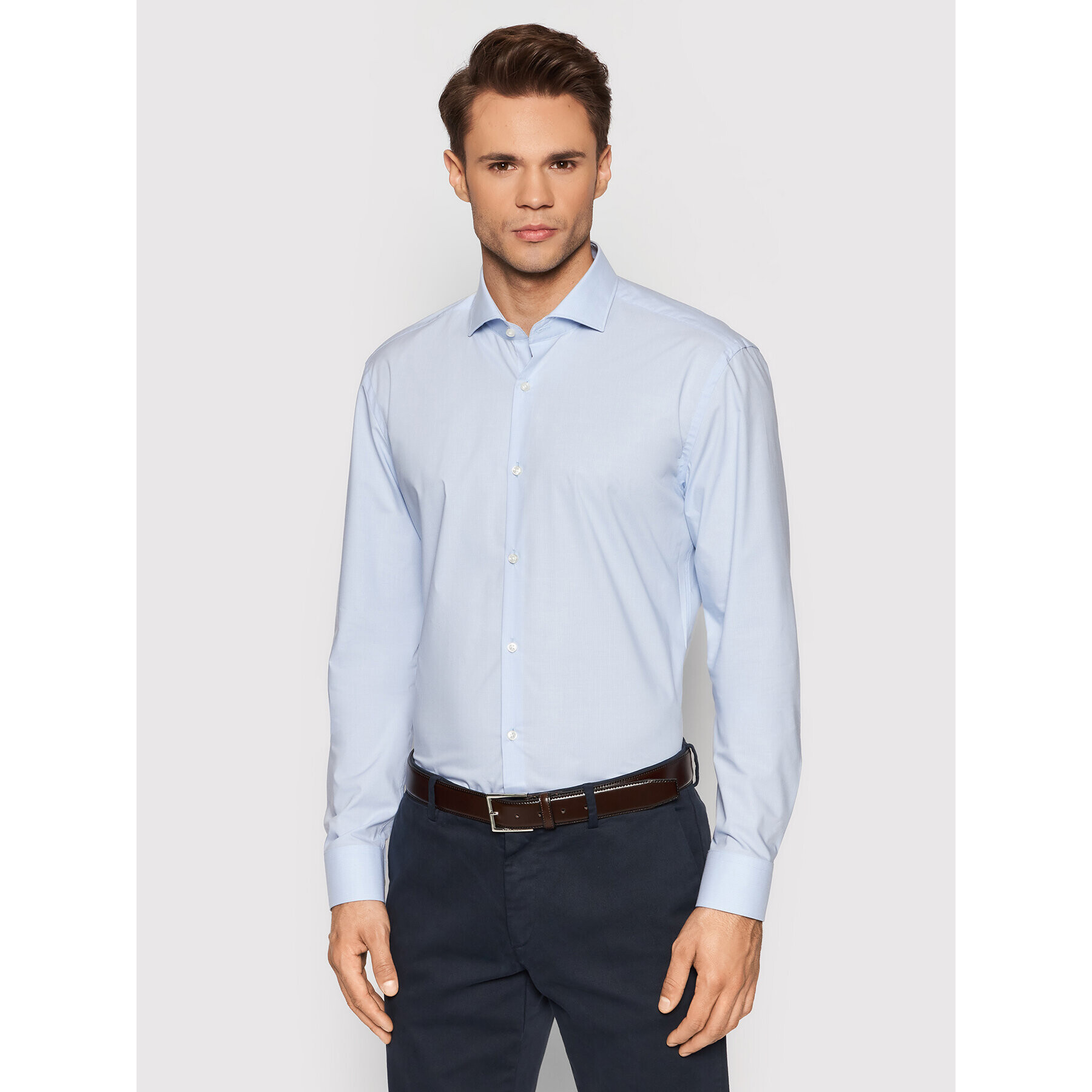 Hugo Риза Kason 50458069 Син Slim Fit - Pepit.bg