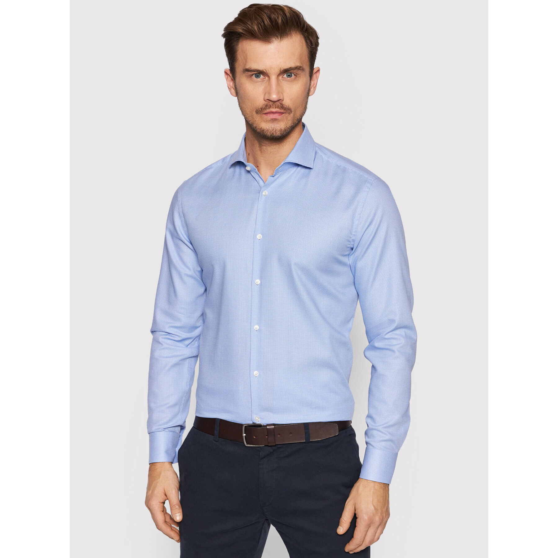 Hugo Риза Kason 50458094 Син Slim Fit - Pepit.bg