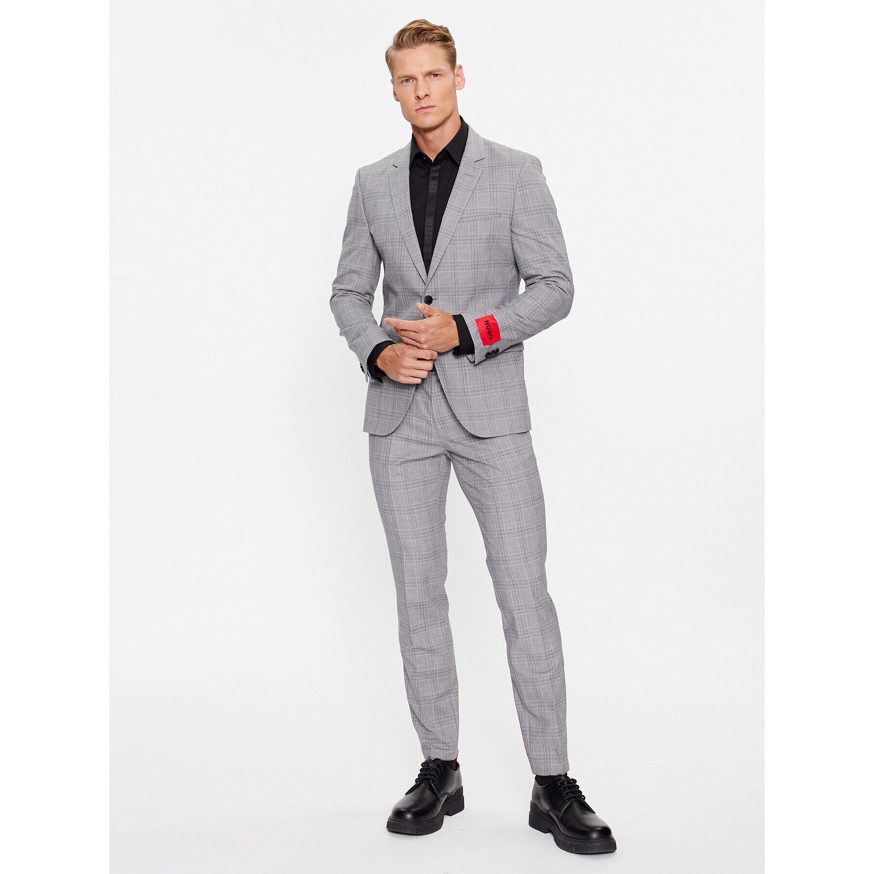 Hugo Риза Keidi 50500966 Черен Slim Fit - Pepit.bg