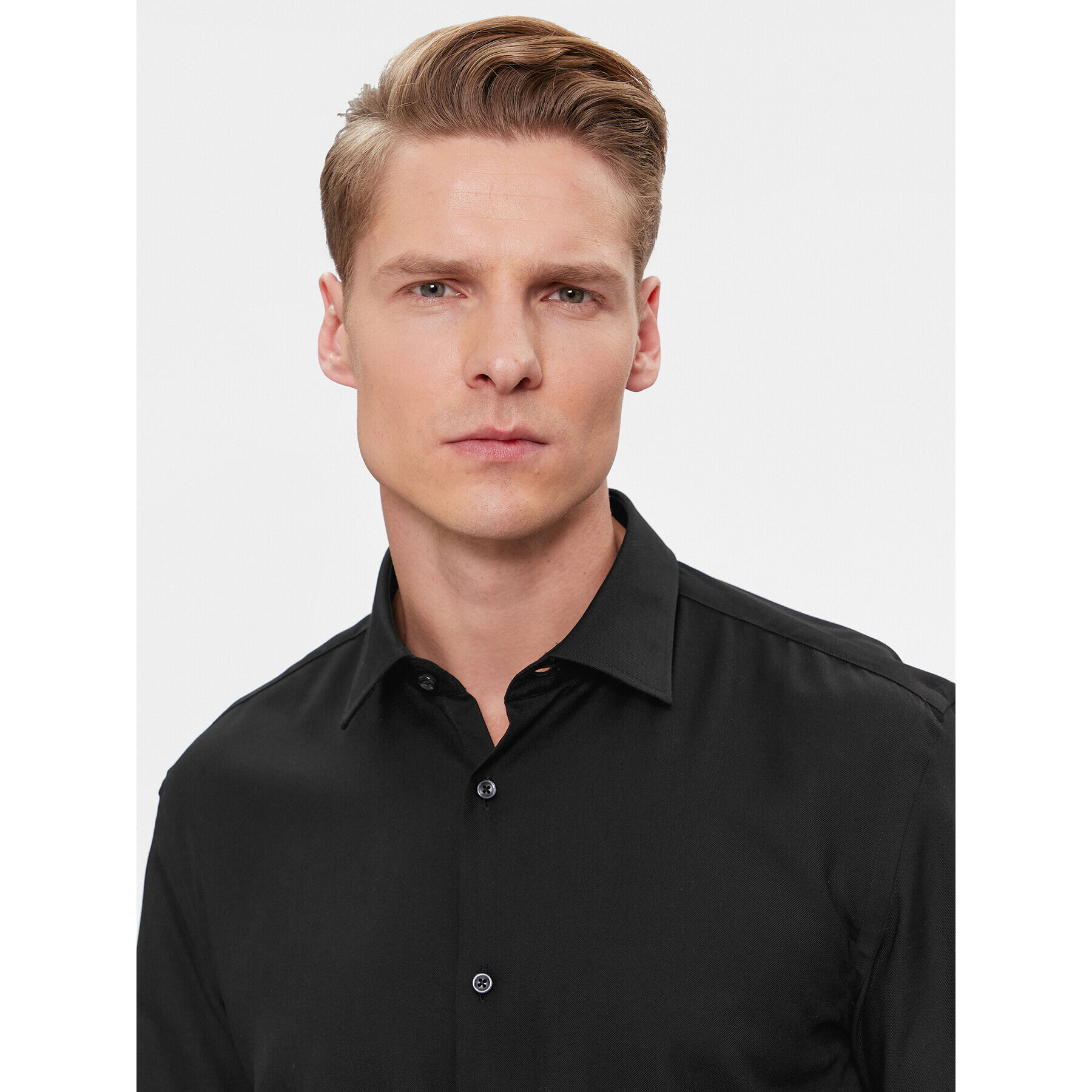 Hugo Риза Kenno 50500998 Черен Slim Fit - Pepit.bg