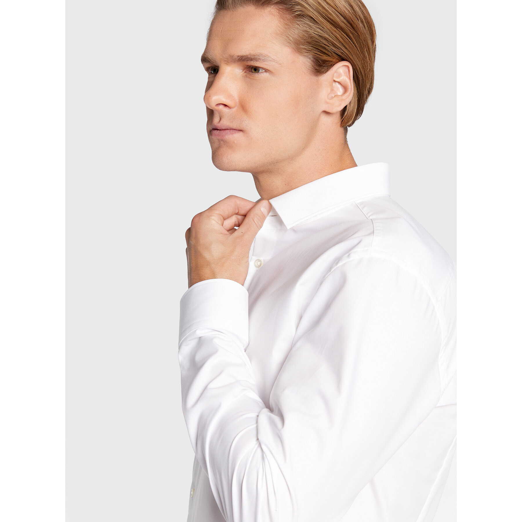 Hugo Риза Koey 50479227 Бял Slim Fit - Pepit.bg