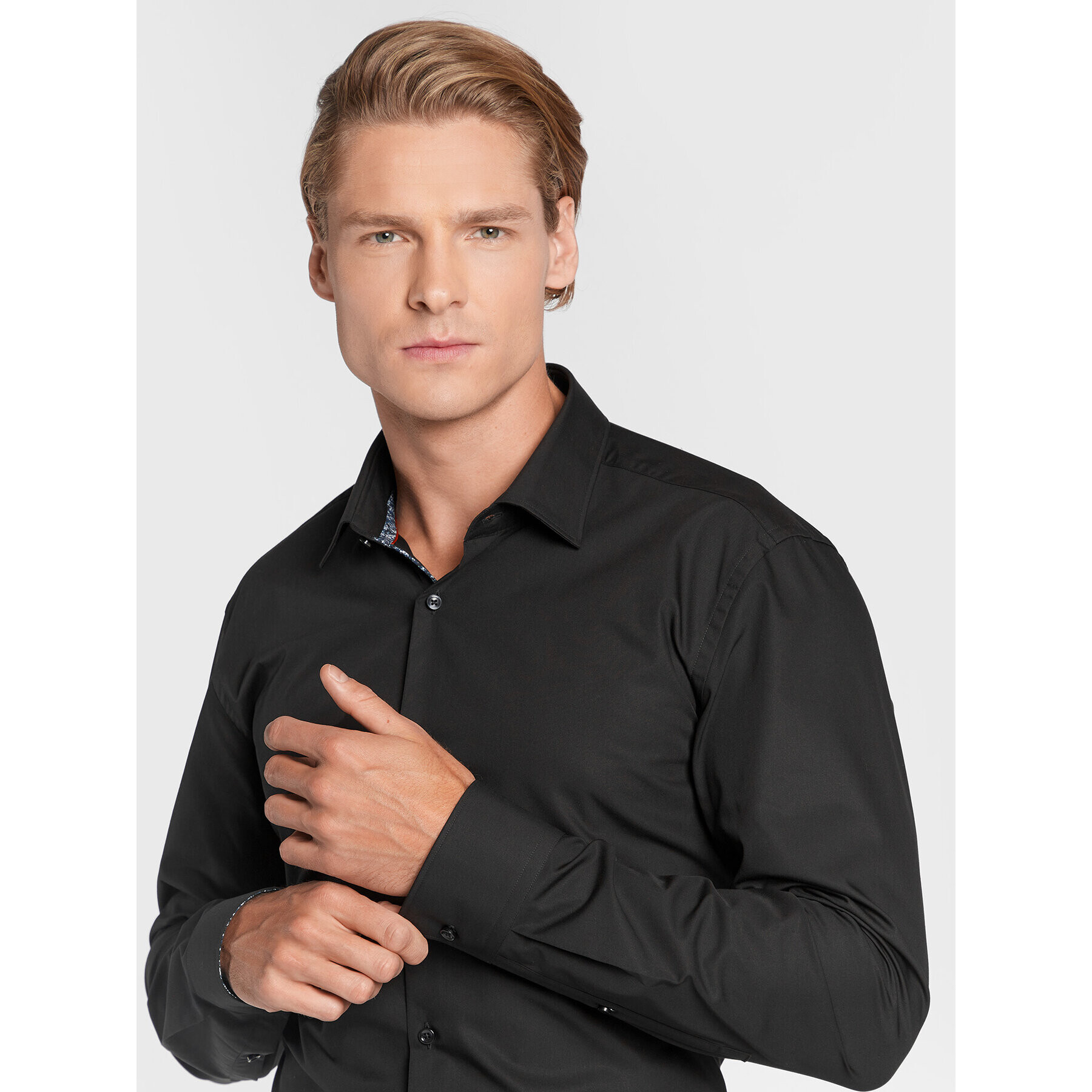 Hugo Риза Koey 50479227 Черен Slim Fit - Pepit.bg