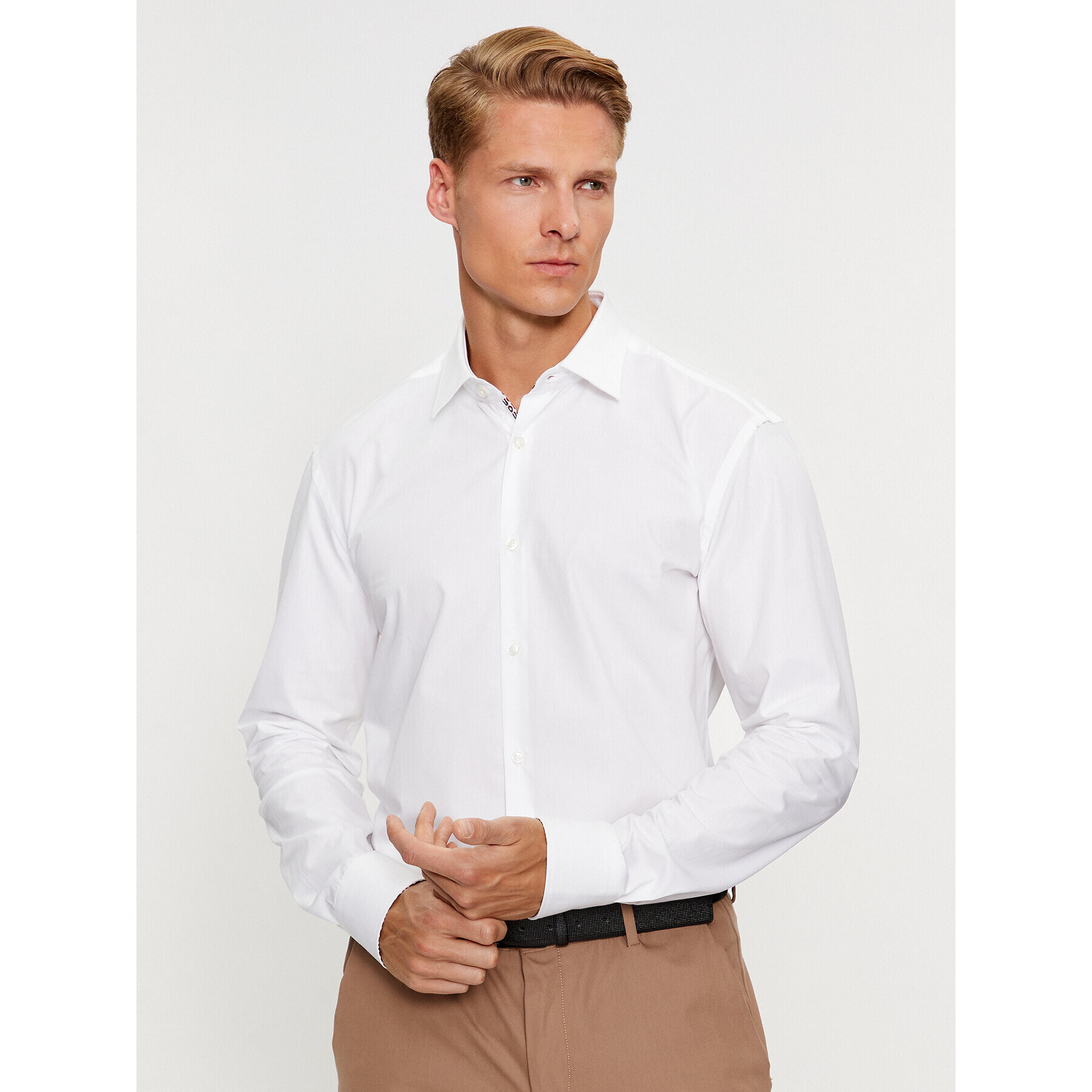 Hugo Риза Koey 50494531 Бял Slim Fit - Pepit.bg
