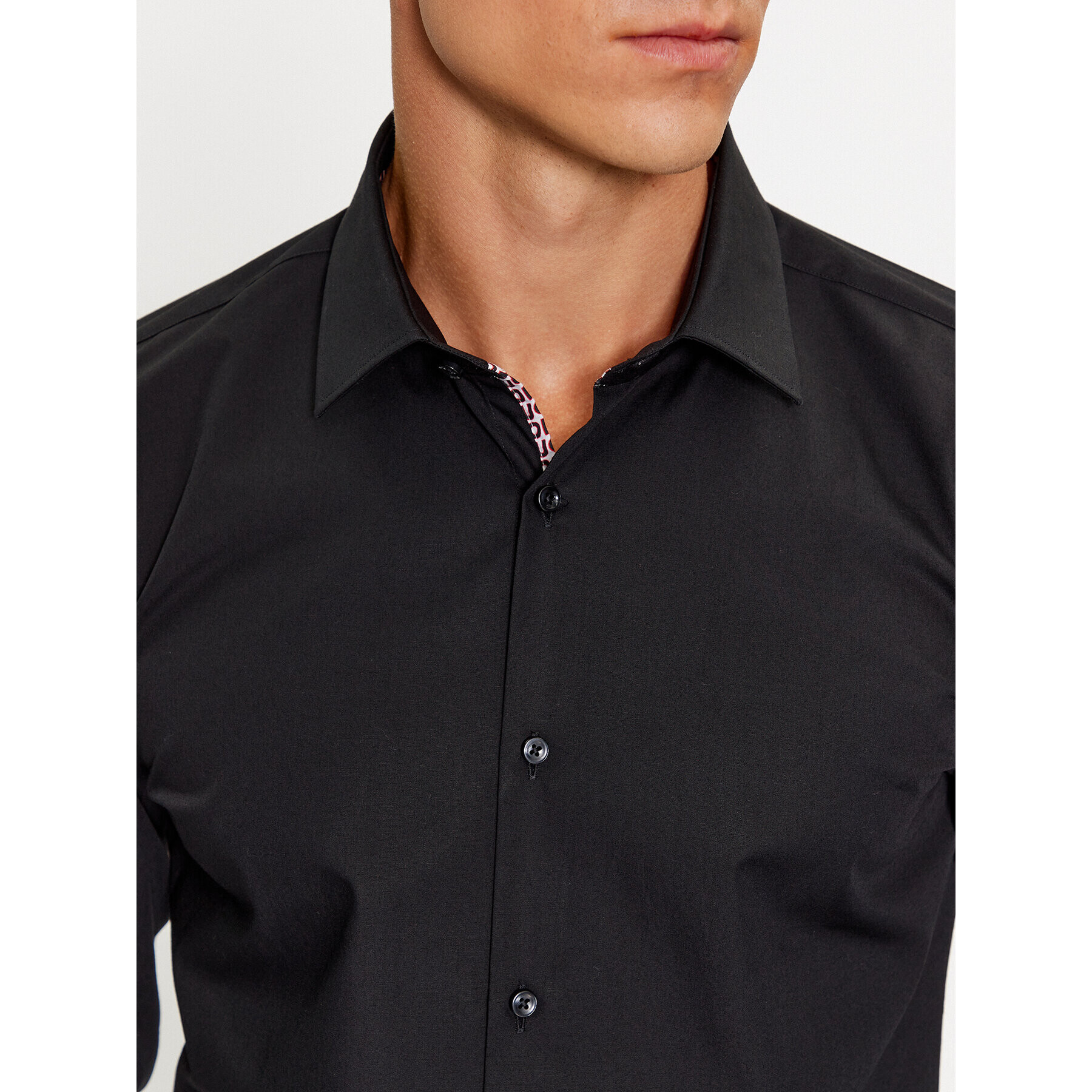 Hugo Риза Koey 50494531 Черен Slim Fit - Pepit.bg