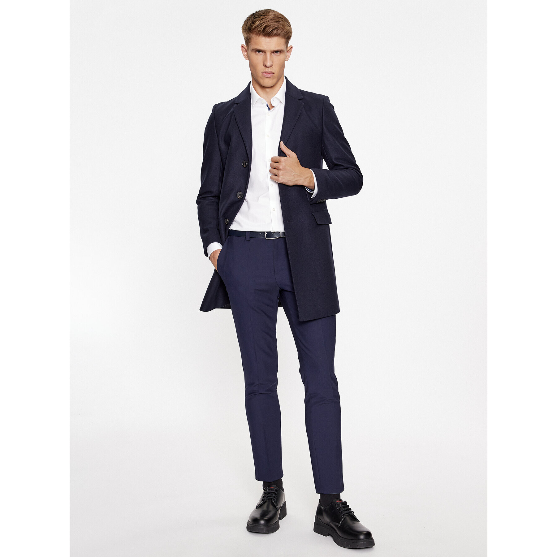 Hugo Риза Koey 50500210 Бял Slim Fit - Pepit.bg