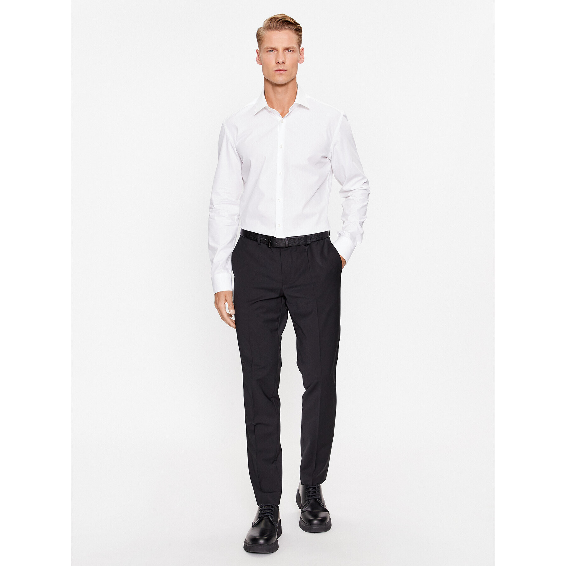 Hugo Риза Koey 50500217 Бял Slim Fit - Pepit.bg