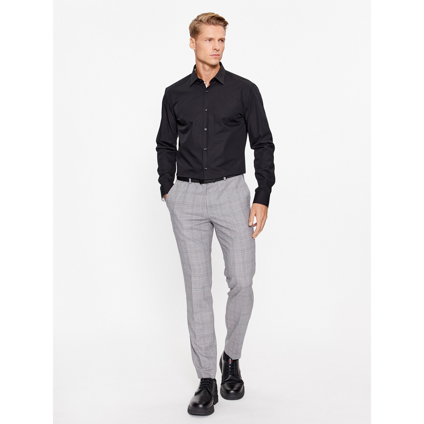 Hugo Риза Koey 50500217 Черен Slim Fit - Pepit.bg