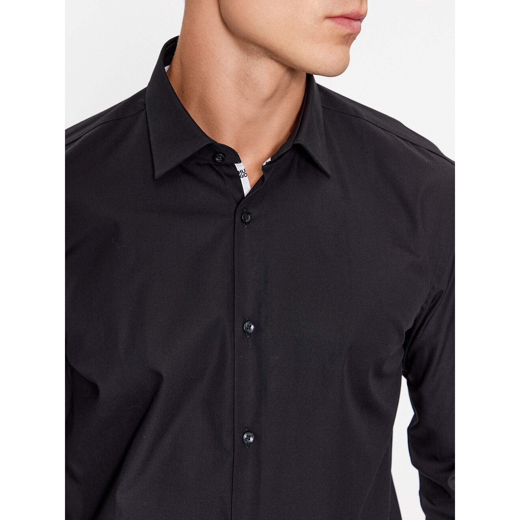 Hugo Риза Koey 50500217 Черен Slim Fit - Pepit.bg