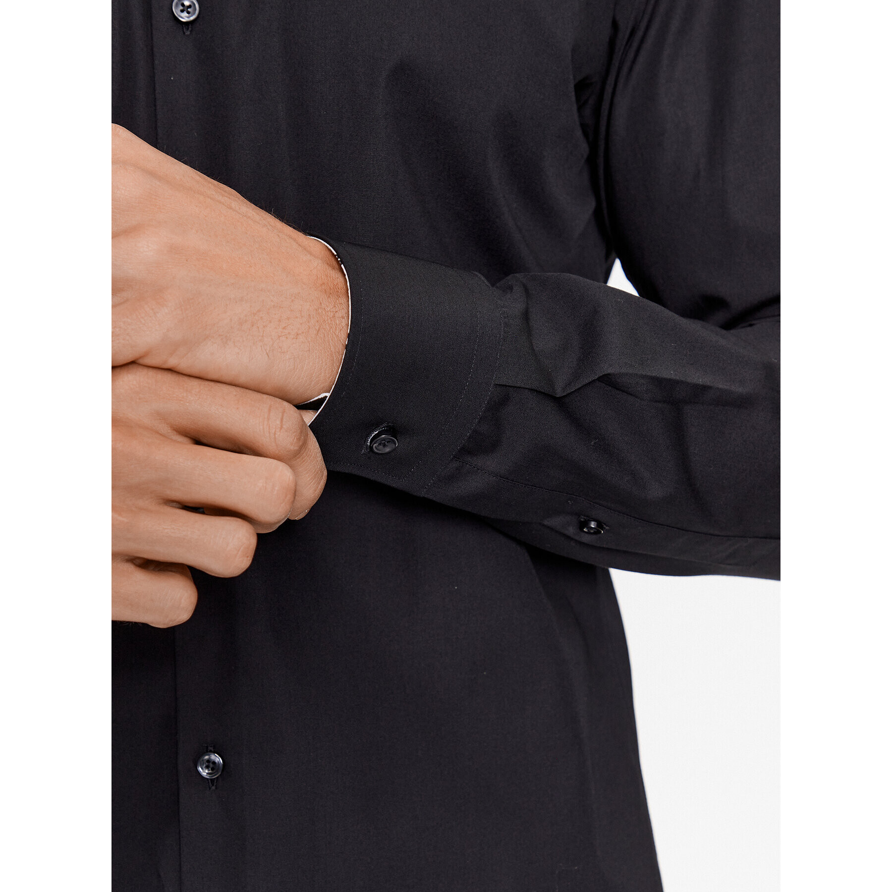 Hugo Риза Koey 50500217 Черен Slim Fit - Pepit.bg
