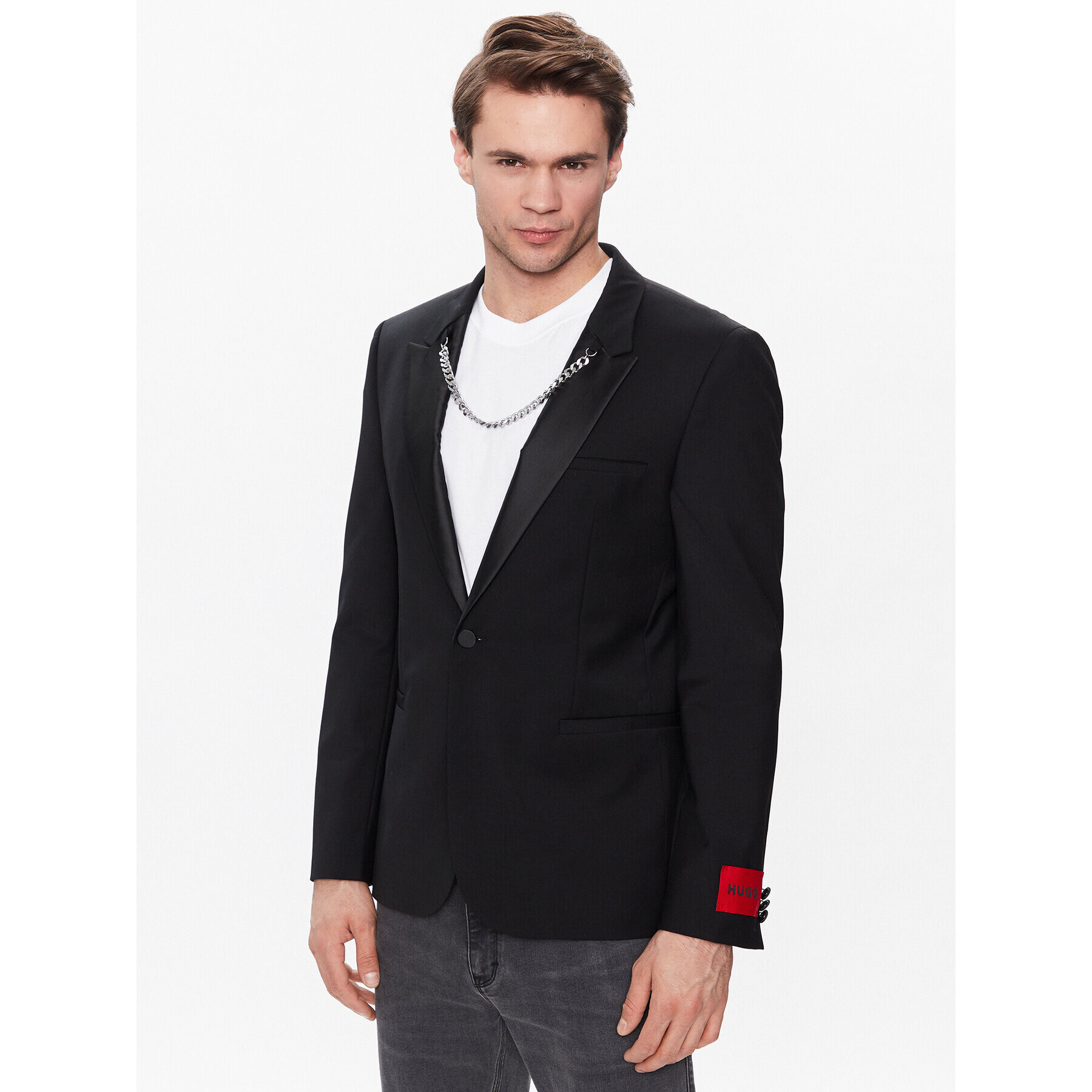 Hugo Сако 50483142 Черен Extra Slim Fit - Pepit.bg