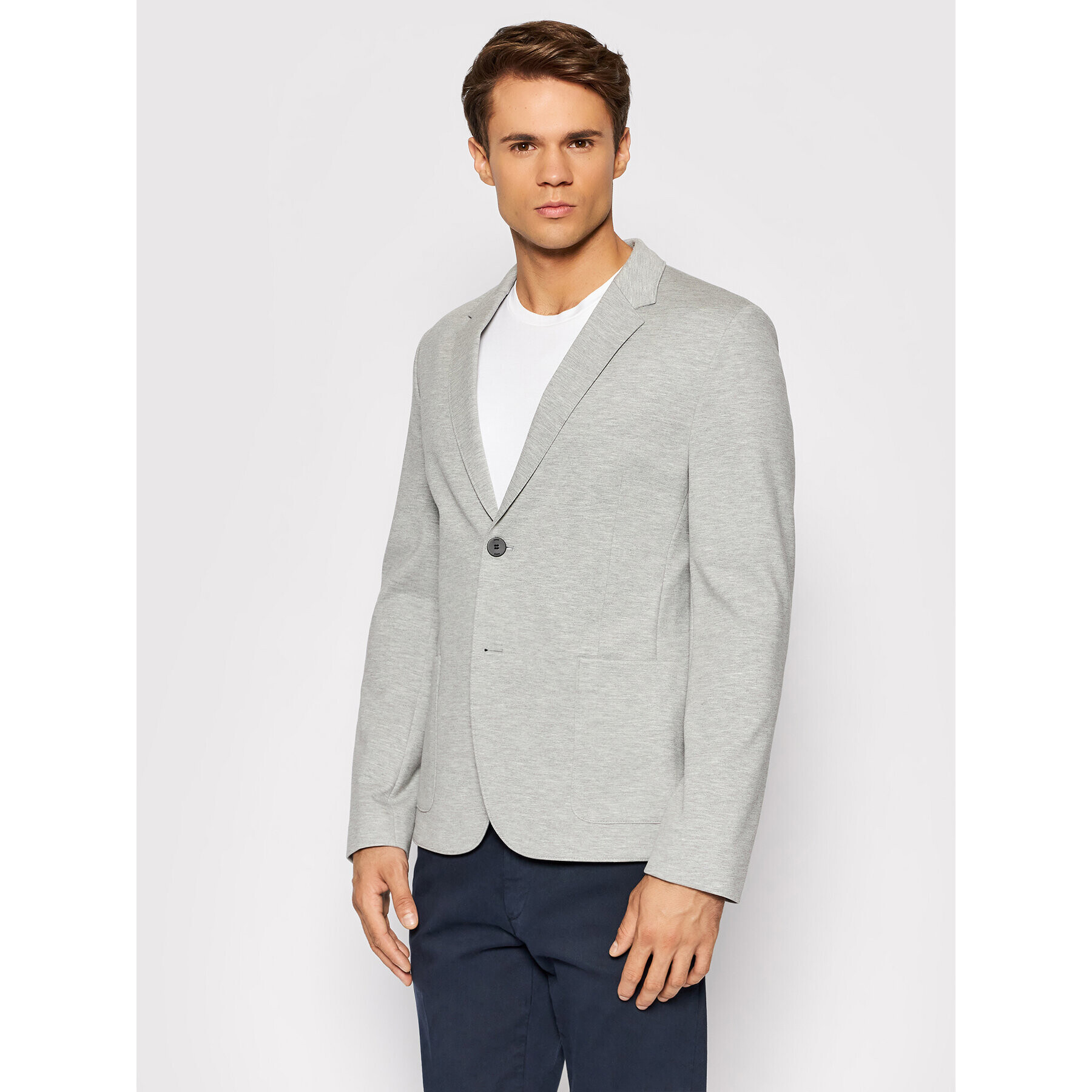 Hugo Сако Agaltus204J1 50454551 Сив Extra Slim Fit - Pepit.bg