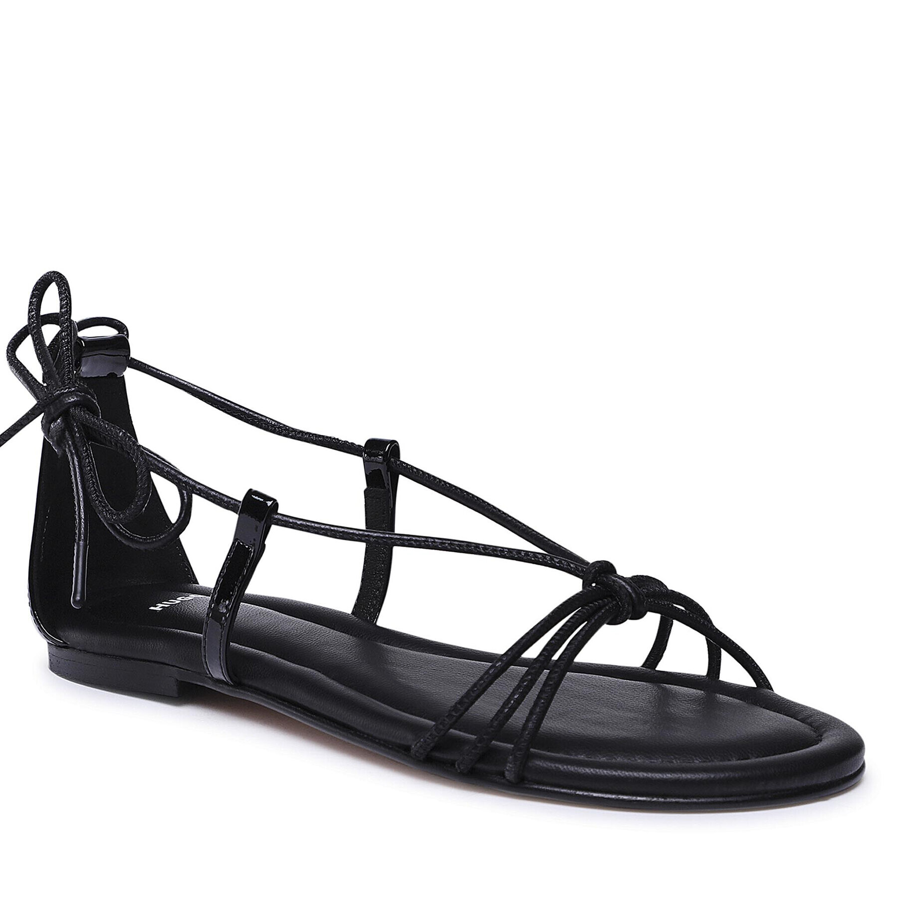 Hugo Сандали Grace Mignon Flat S-C 50475372 10239116 01 Черен - Pepit.bg