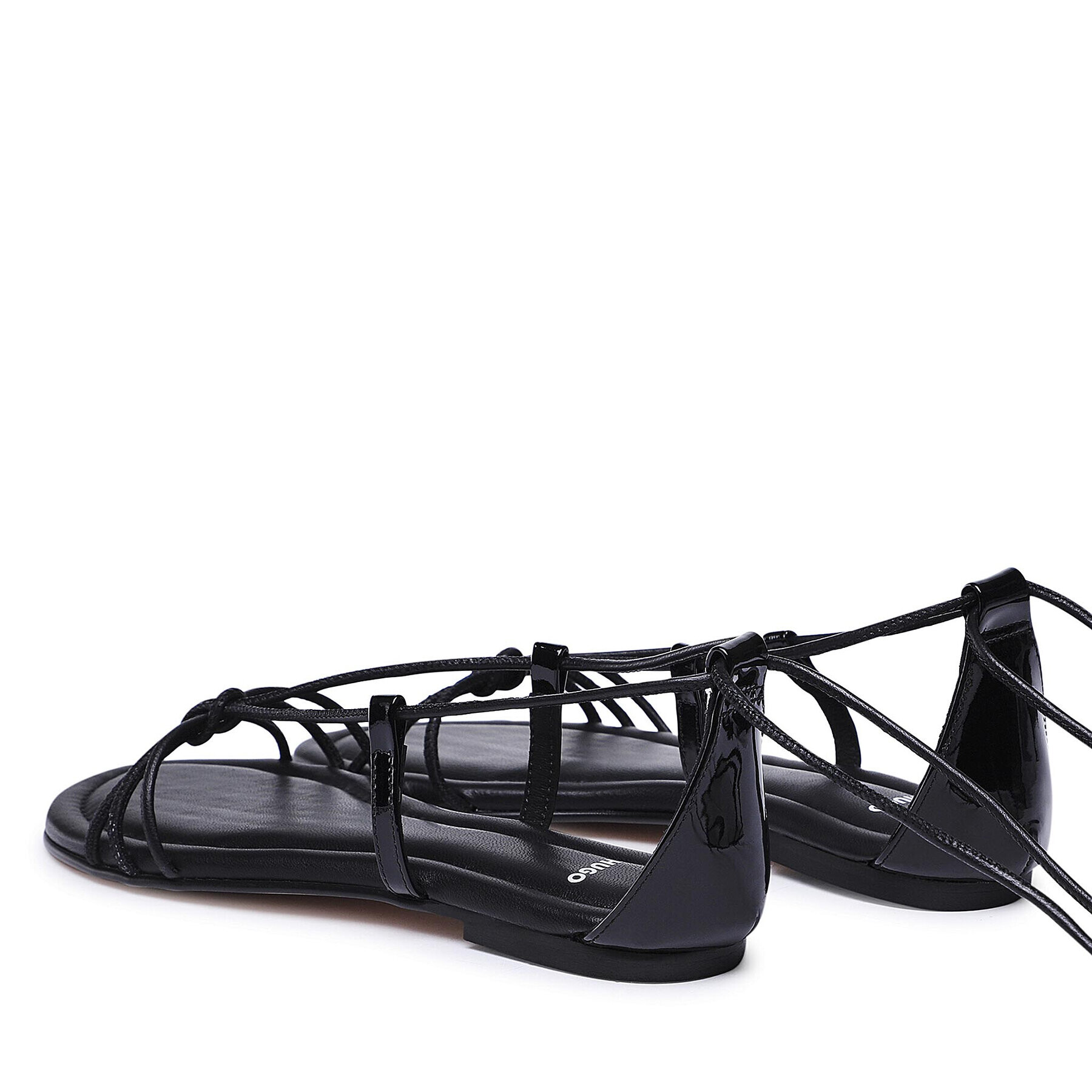 Hugo Сандали Grace Mignon Flat S-C 50475372 10239116 01 Черен - Pepit.bg