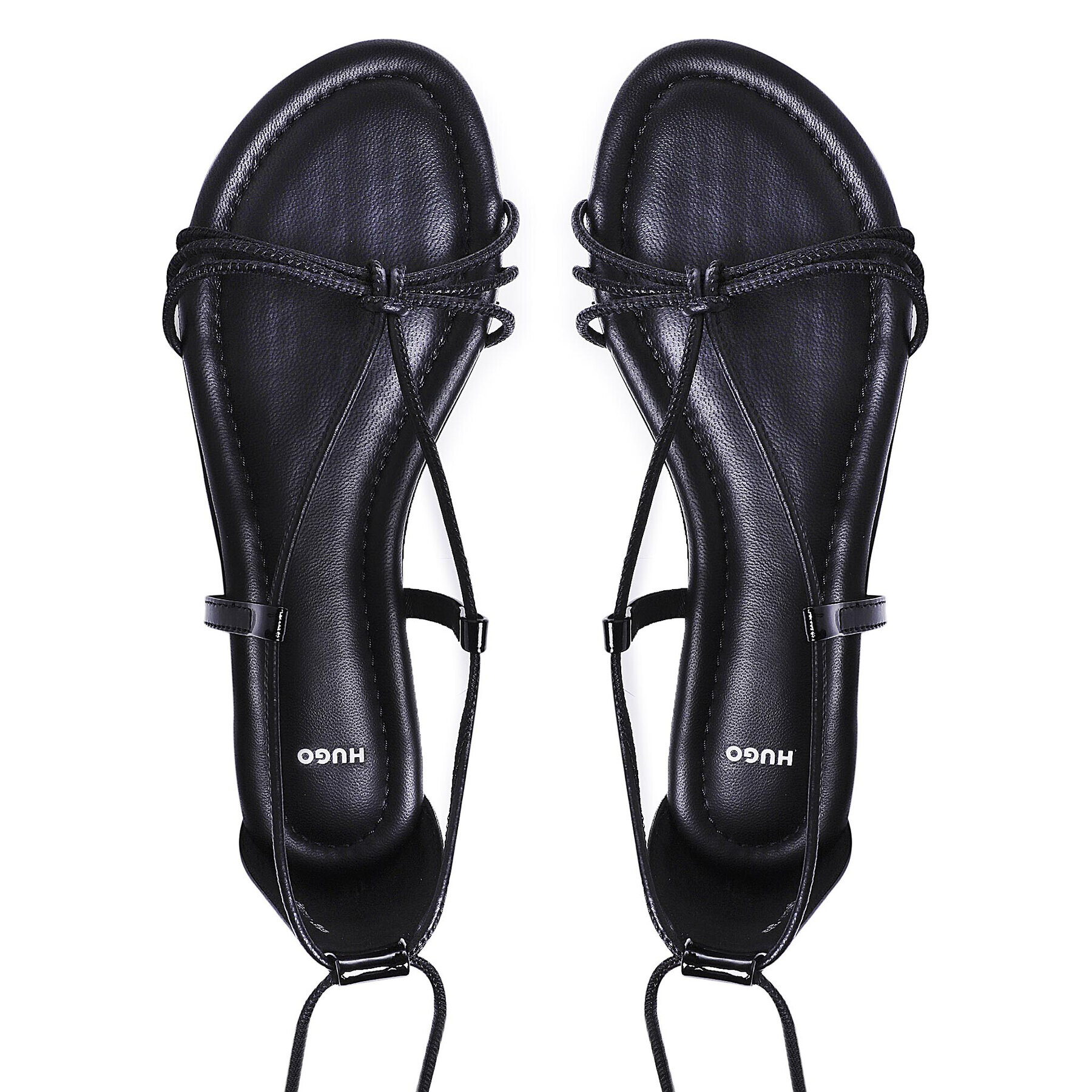 Hugo Сандали Grace Mignon Flat S-C 50475372 10239116 01 Черен - Pepit.bg