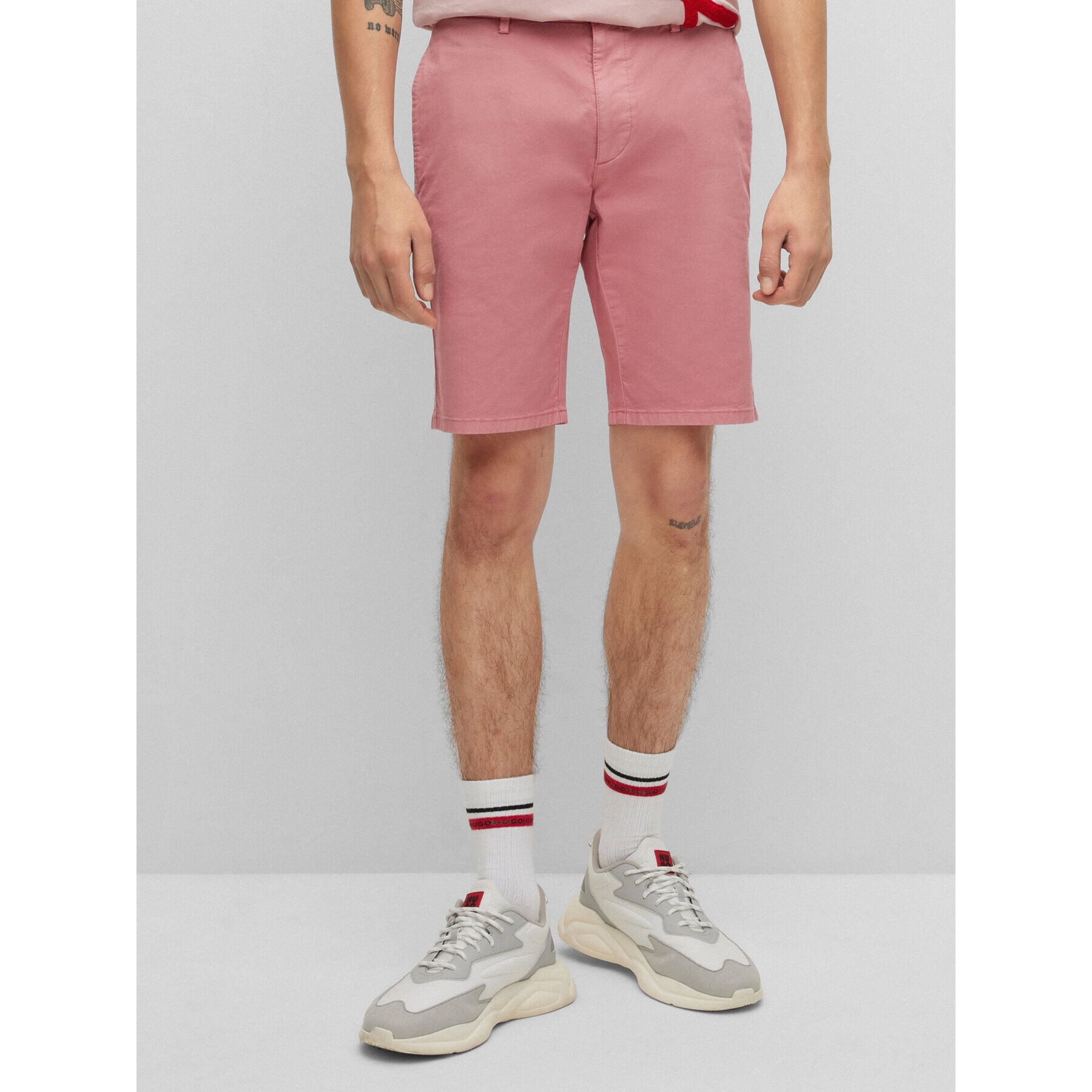 Hugo Шорти от плат 50471182 Розов Slim Fit - Pepit.bg