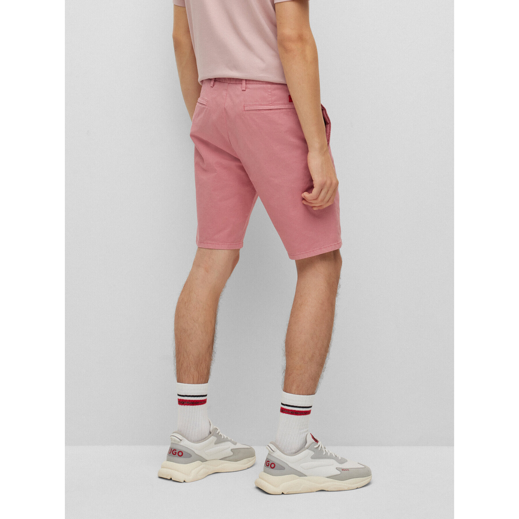 Hugo Шорти от плат 50471182 Розов Slim Fit - Pepit.bg