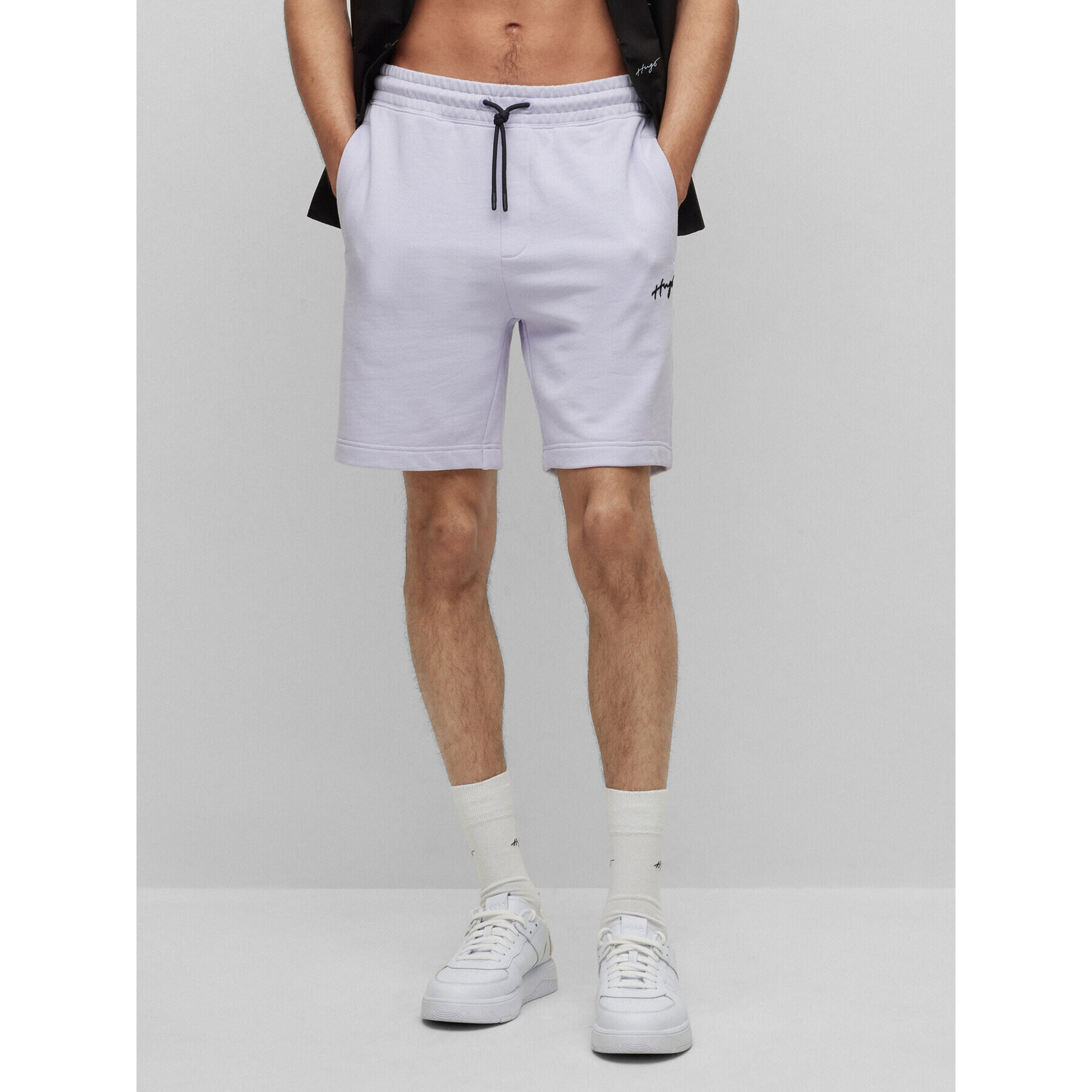 Hugo Спортни шорти Dampinas 50486438 Виолетов Relaxed Fit - Pepit.bg