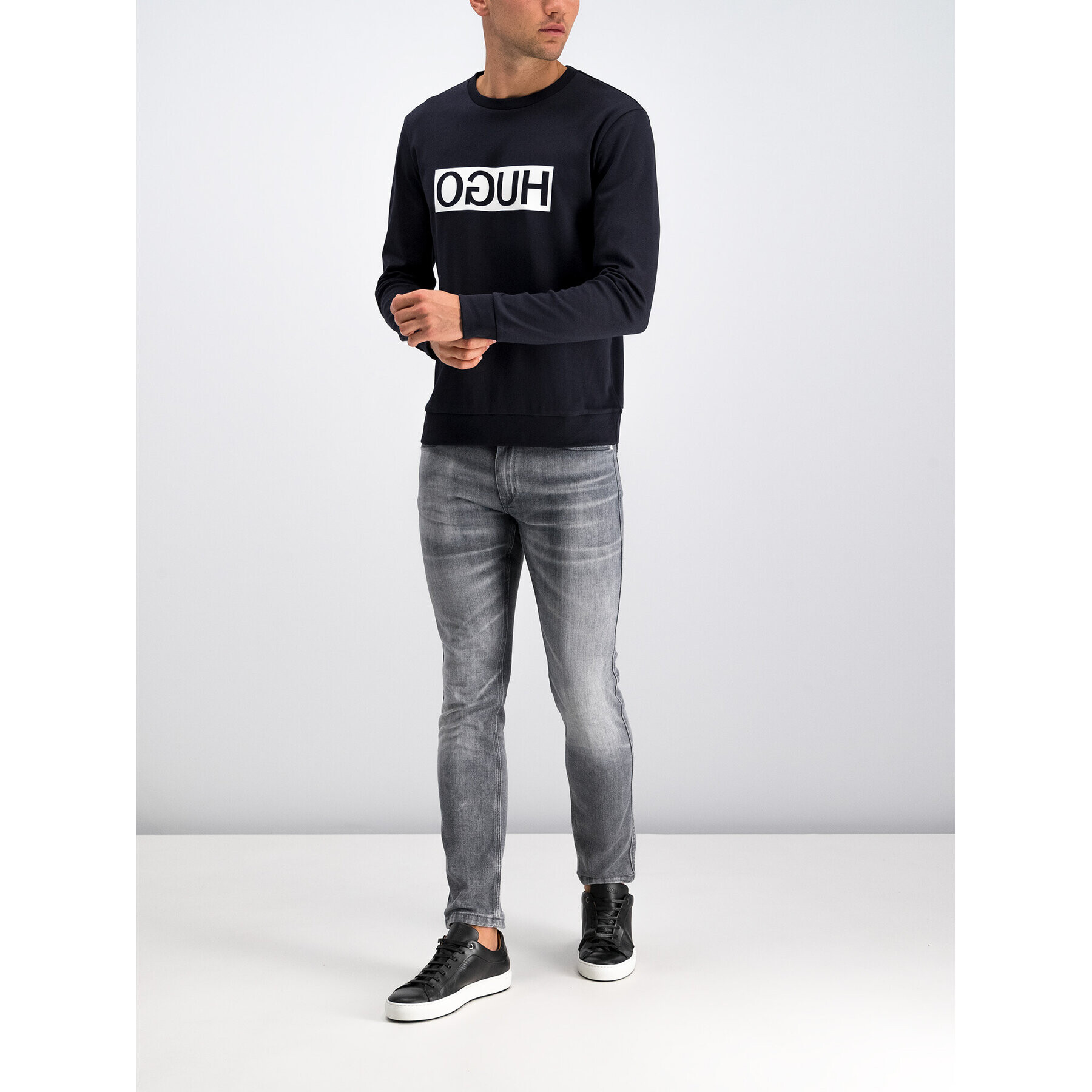 Hugo Суитшърт 50310522 Тъмносин Regular Fit - Pepit.bg