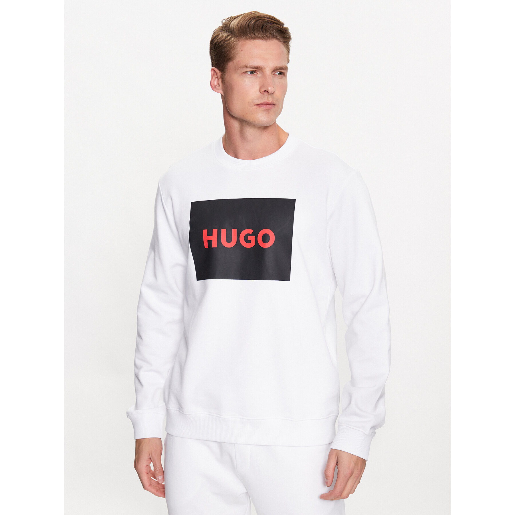 Hugo Суитшърт Duragol222 50467944 Бял Regular Fit - Pepit.bg