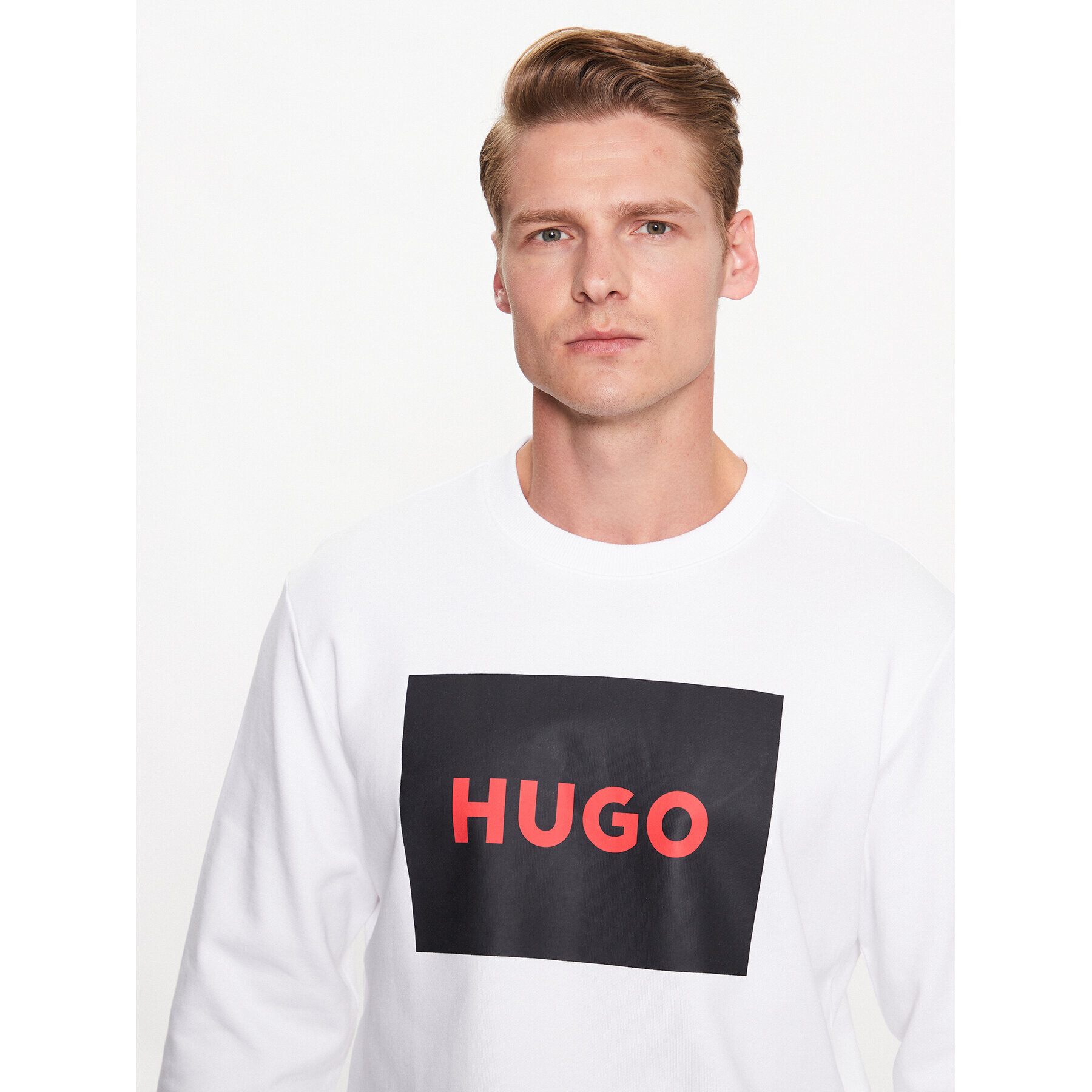 Hugo Суитшърт Duragol222 50467944 Бял Regular Fit - Pepit.bg