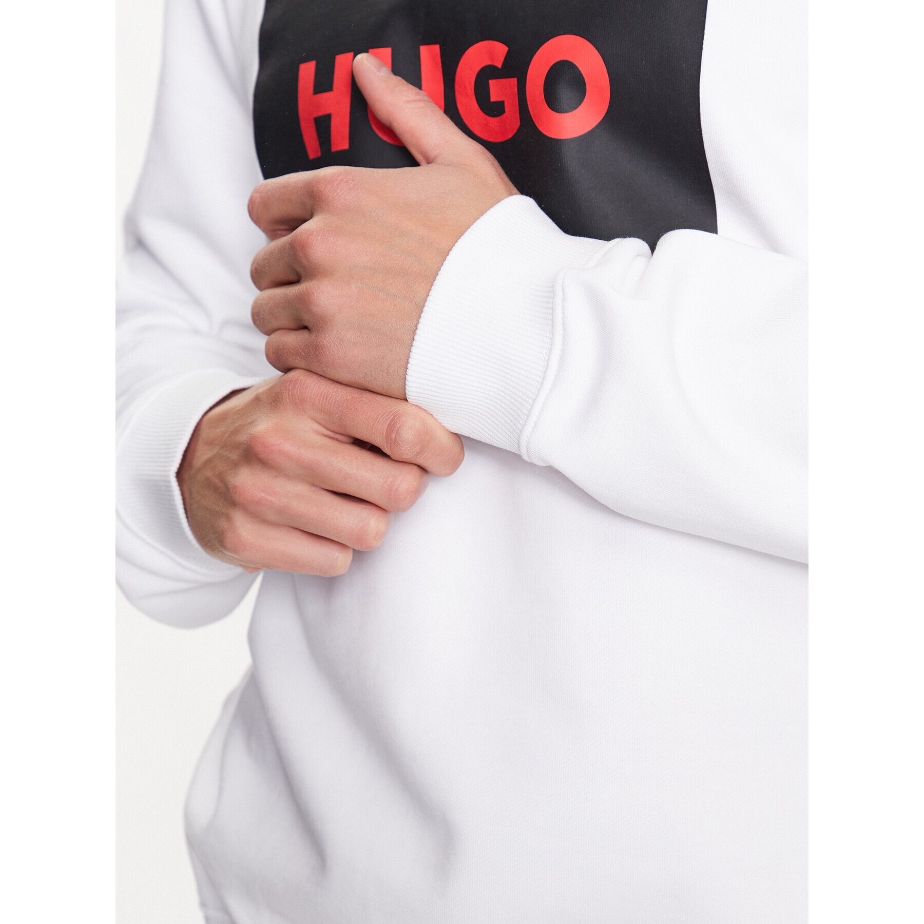 Hugo Суитшърт Duragol222 50467944 Бял Regular Fit - Pepit.bg