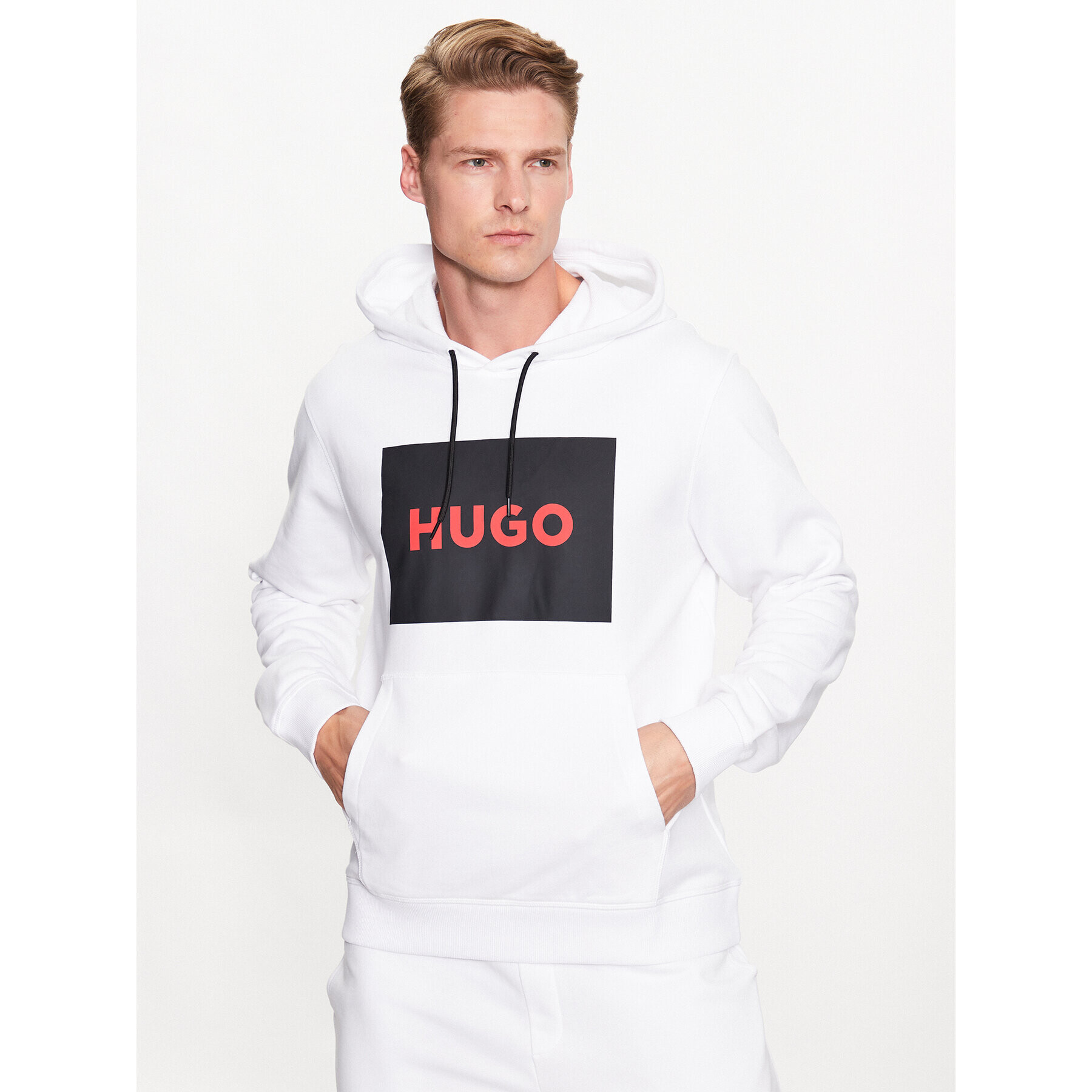 Hugo Суитшърт Duratschi223 50473168 Бял Regular Fit - Pepit.bg