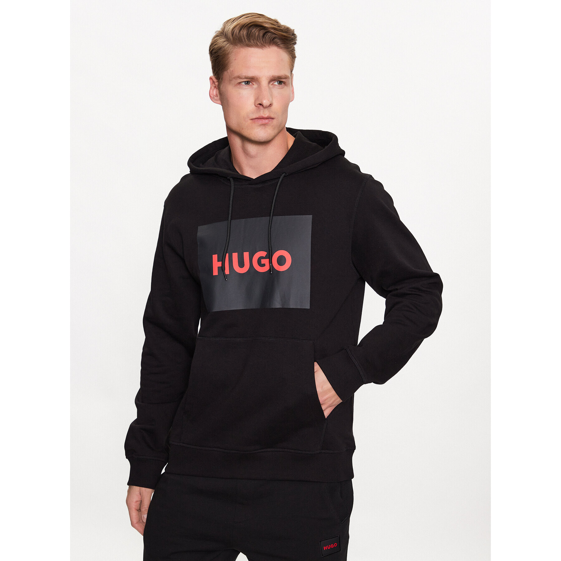 Hugo Суитшърт 50473168 Черен Regular Fit - Pepit.bg