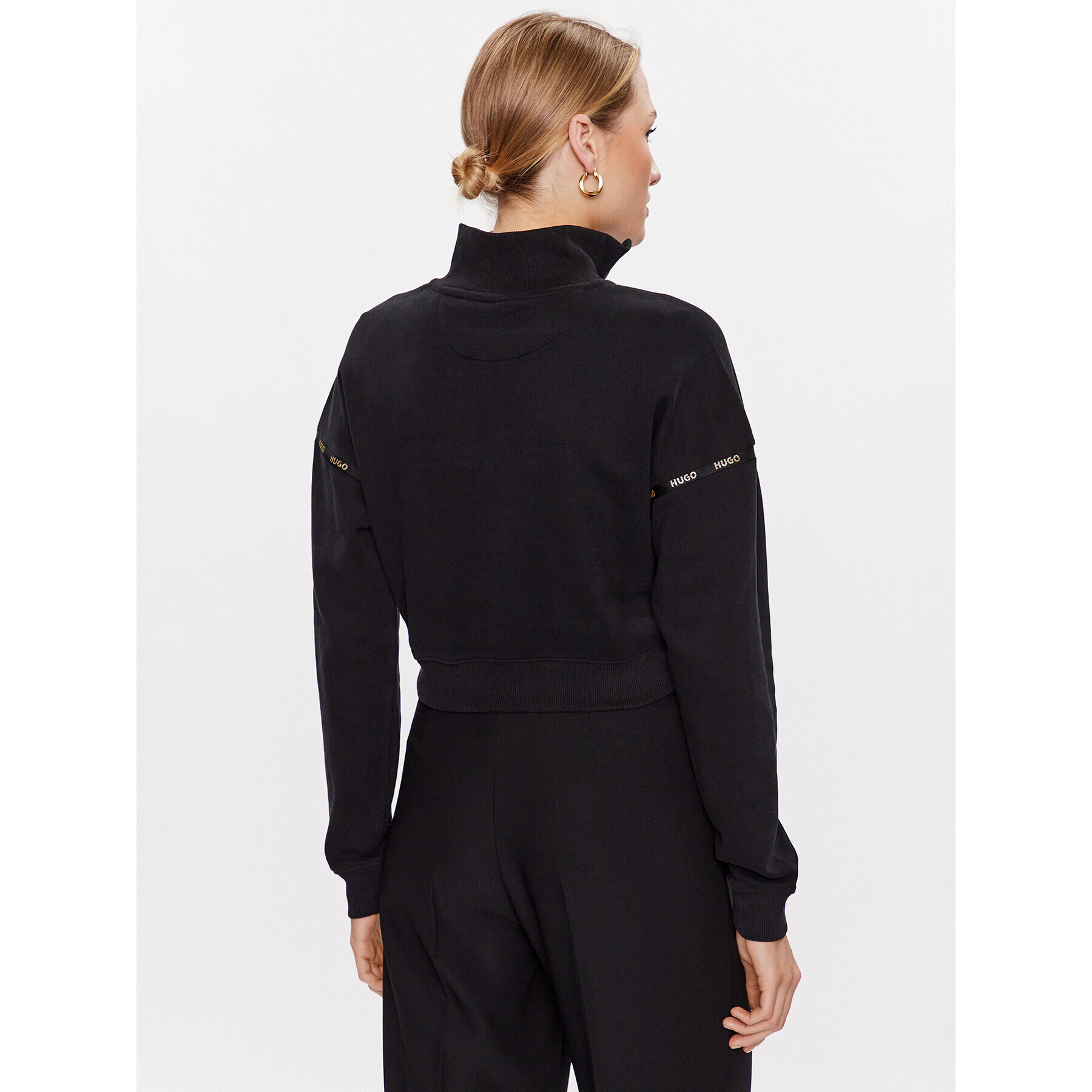 Hugo Суитшърт 50482938 Черен Regular Fit - Pepit.bg