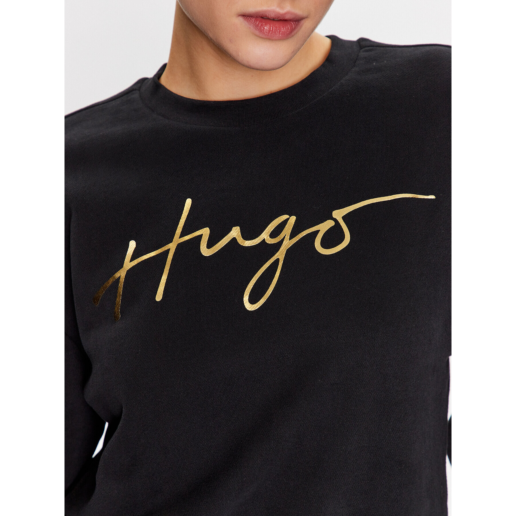 Hugo Суитшърт 50484666 Черен Regular Fit - Pepit.bg