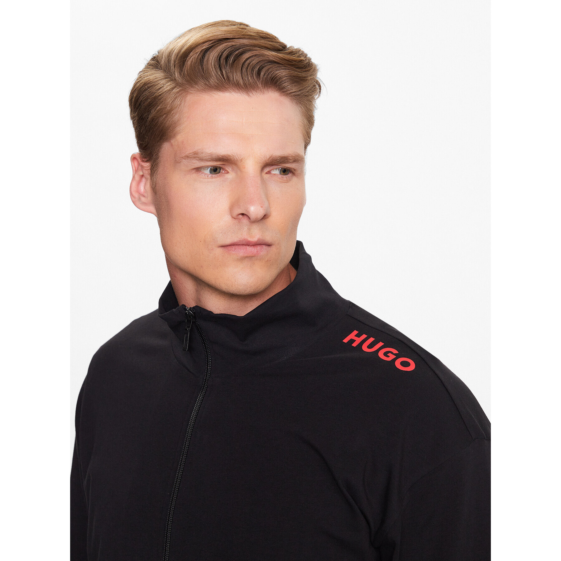 Hugo Суитшърт 50487782 Черен Relaxed Fit - Pepit.bg