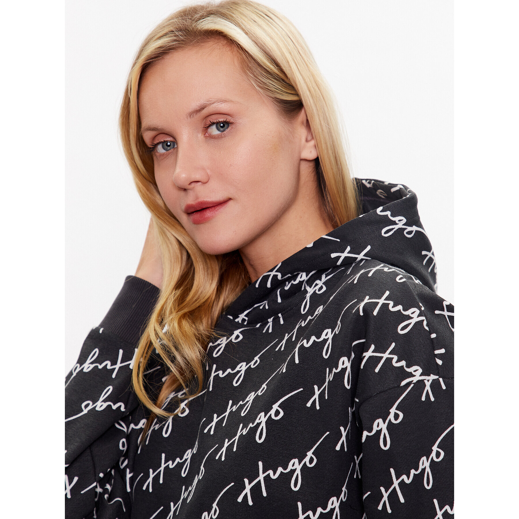 Hugo Суитшърт Relaxed Hoodie 2 50489131 Черен Regular Fit - Pepit.bg