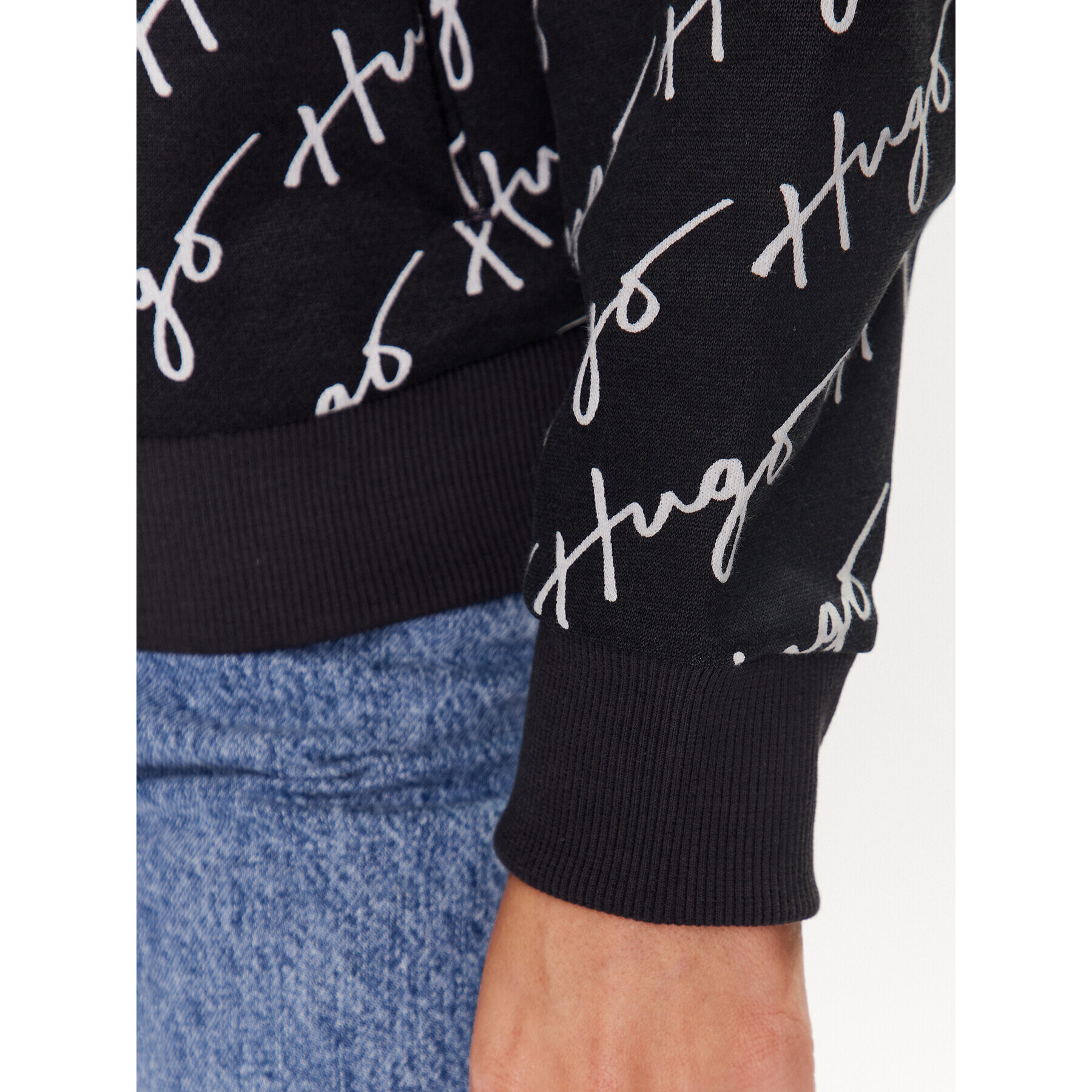 Hugo Суитшърт Relaxed Hoodie 2 50489131 Черен Regular Fit - Pepit.bg