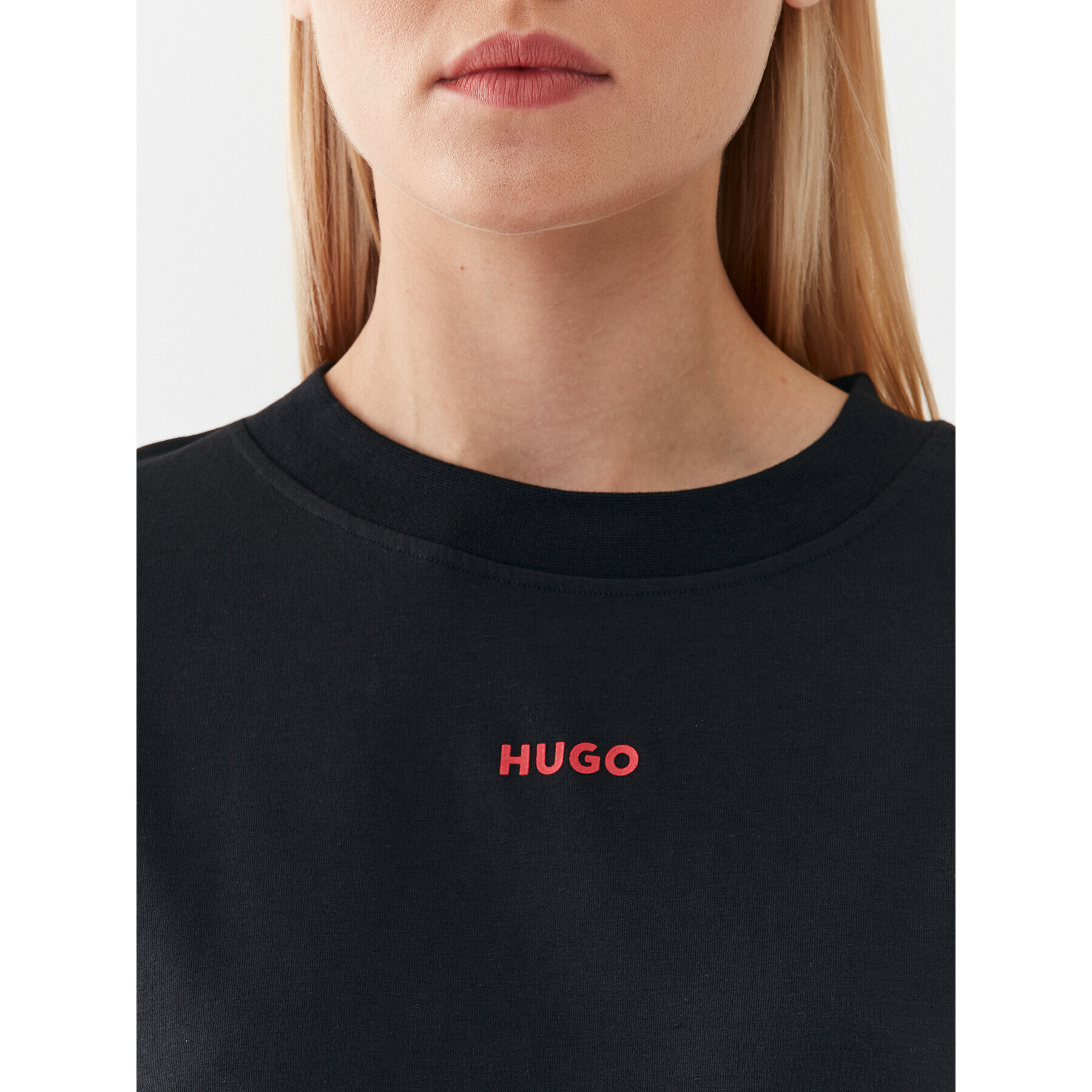 Hugo Суитшърт 50490577 Черен Relaxed Fit - Pepit.bg