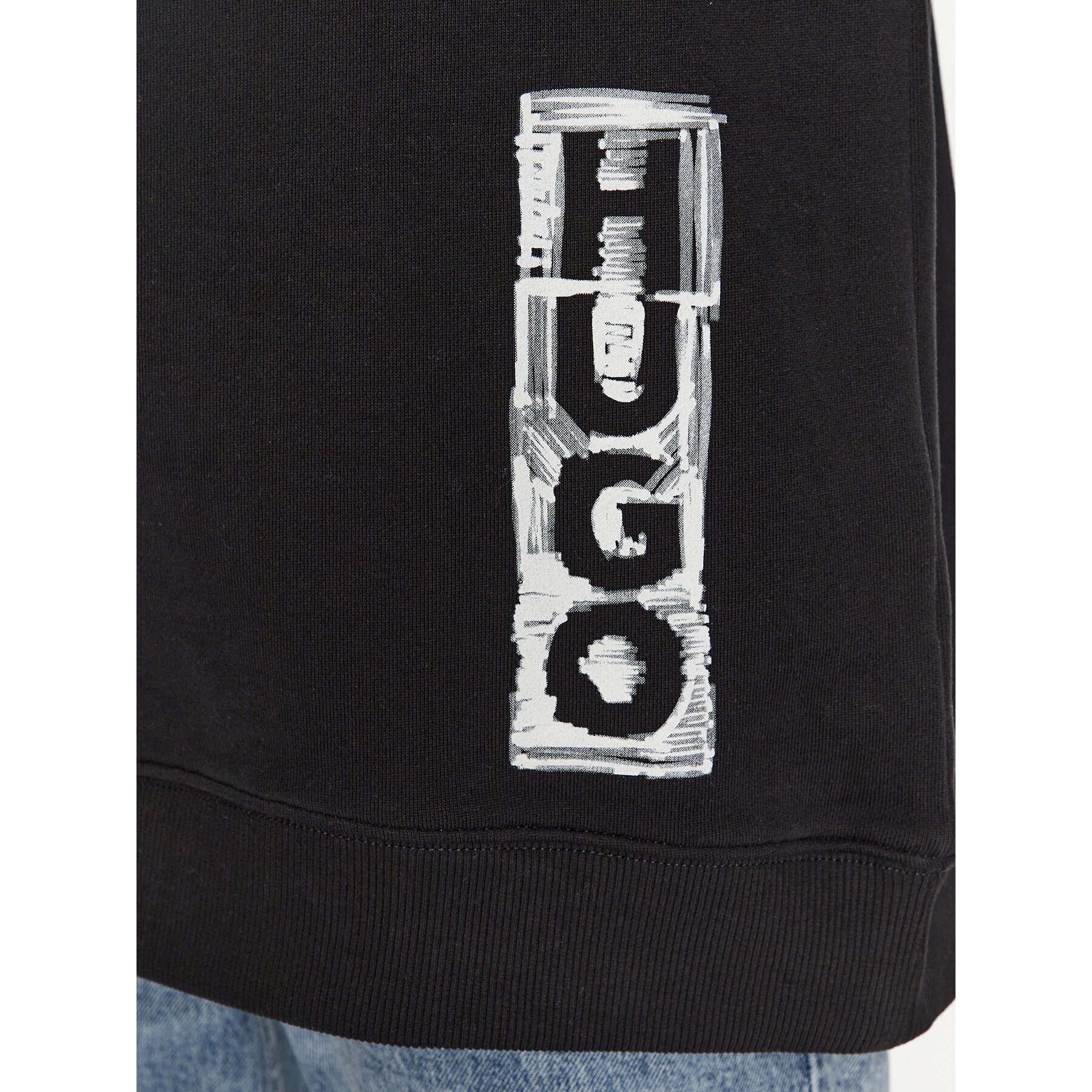 Hugo Суитшърт 50492807 Черен Oversize - Pepit.bg