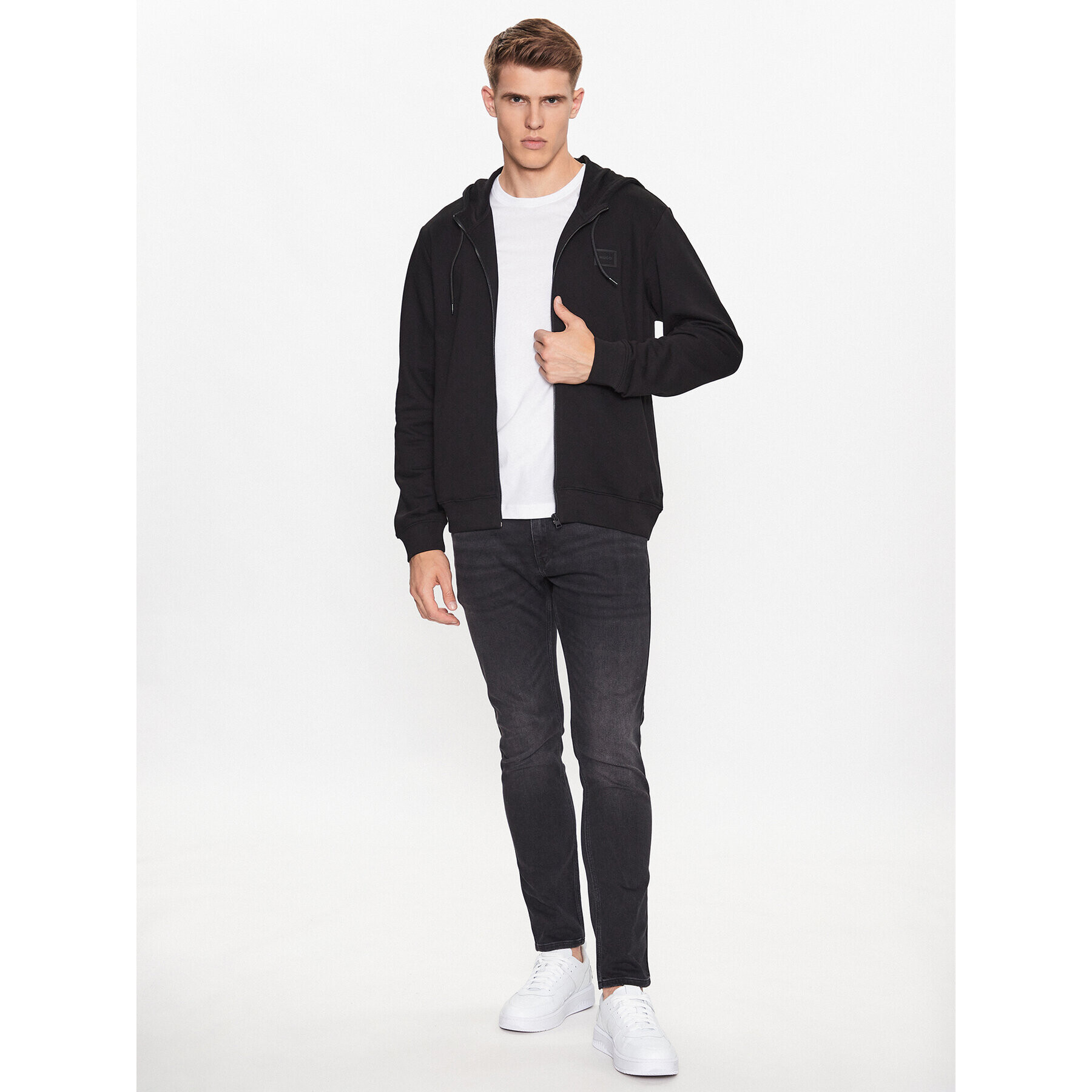 Hugo Суитшърт 50495678 Черен Regular Fit - Pepit.bg