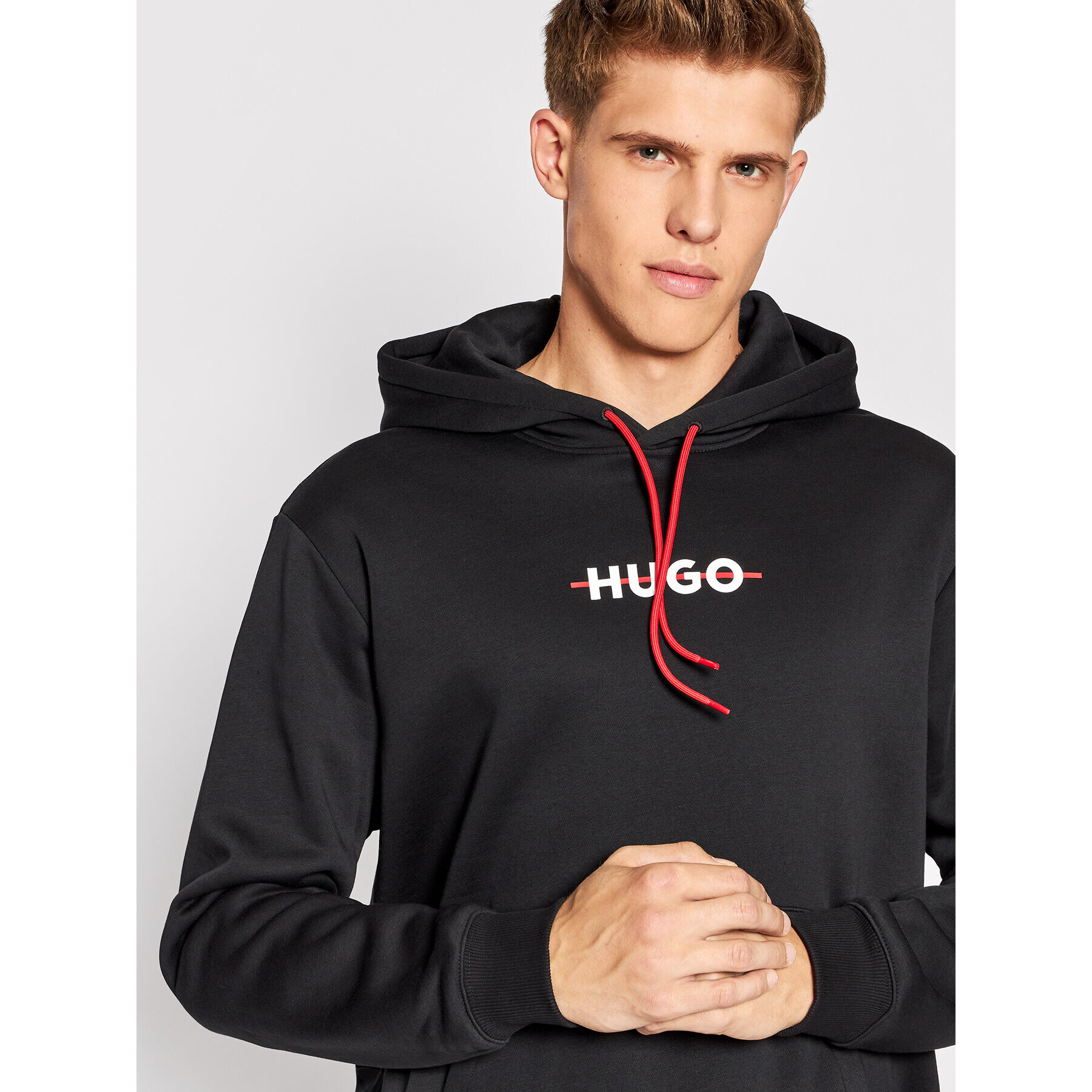 Hugo Суитшърт Daffleck 50481153 Черен Relaxed Fit - Pepit.bg