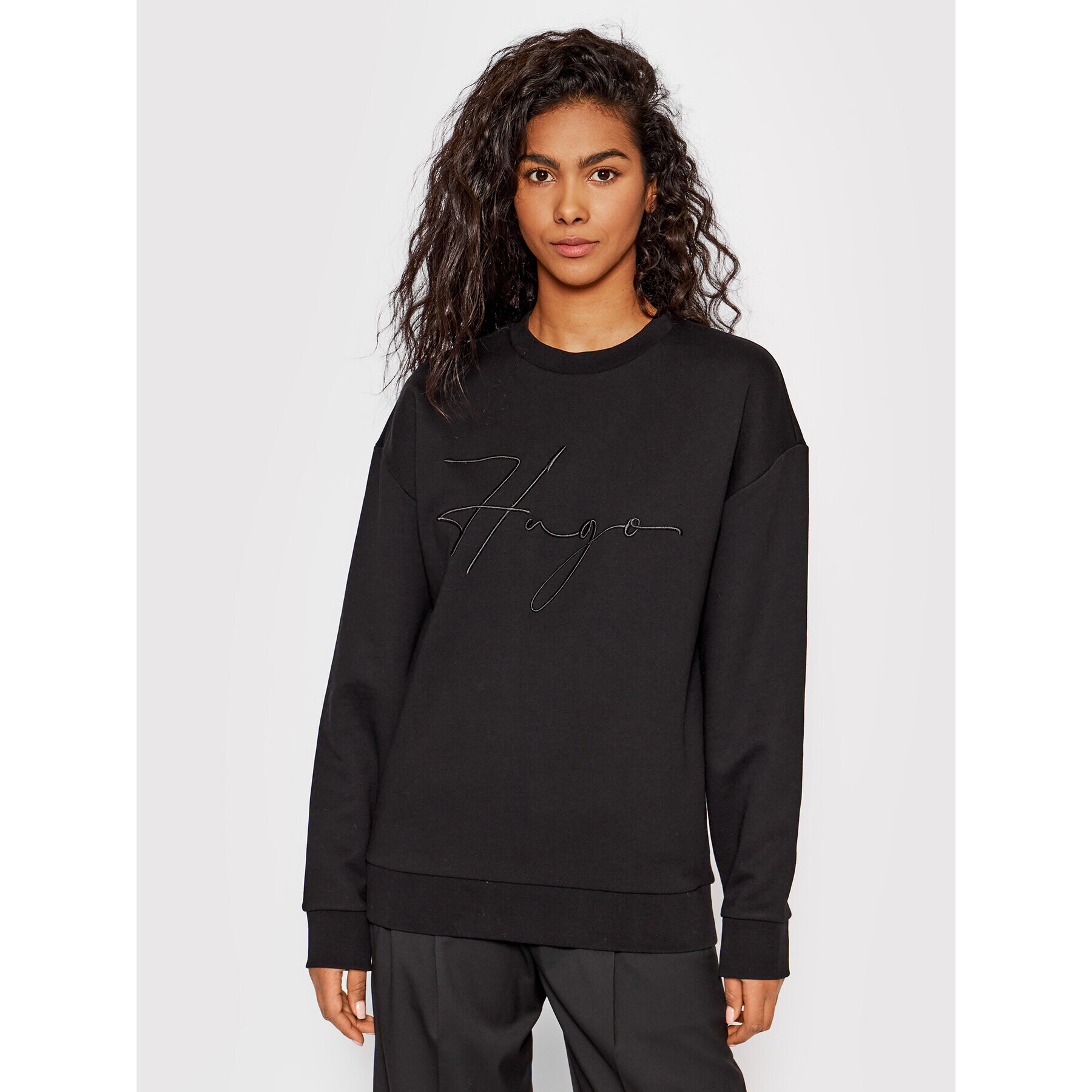 Hugo Суитшърт Dakimara_3 50467250 Черен Relaxed Fit - Pepit.bg