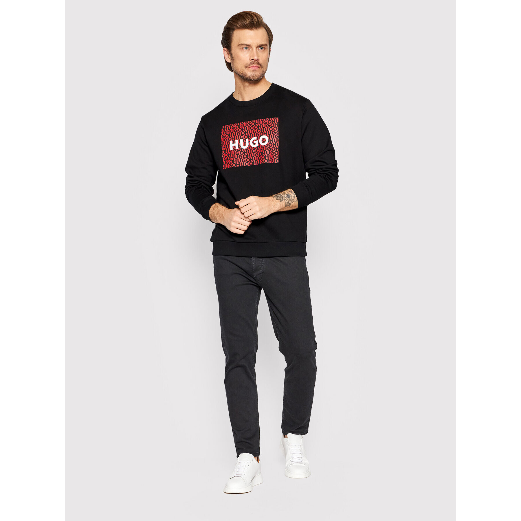Hugo Суитшърт Dalker 50472719 Черен Regular Fit - Pepit.bg
