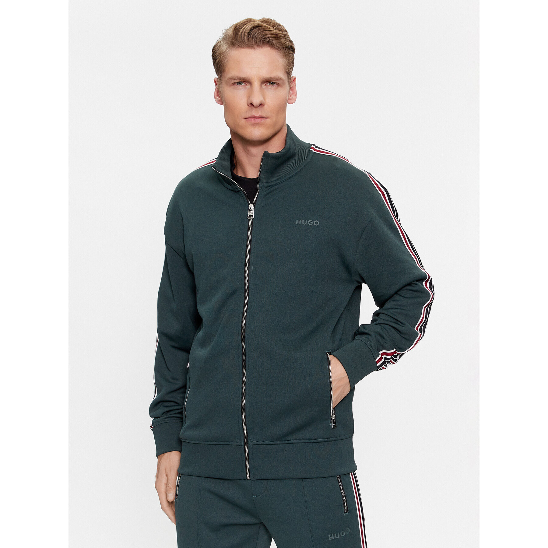 Hugo Суитшърт Dalpens 50497937 Каки Regular Fit - Pepit.bg