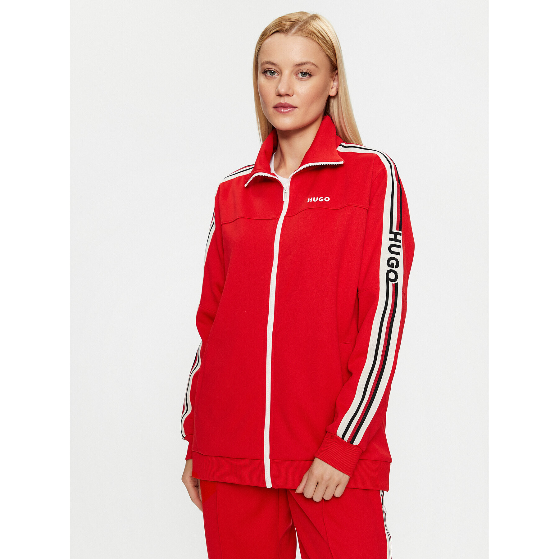 Hugo Суитшърт Danbury 50492829 Червен Regular Fit - Pepit.bg