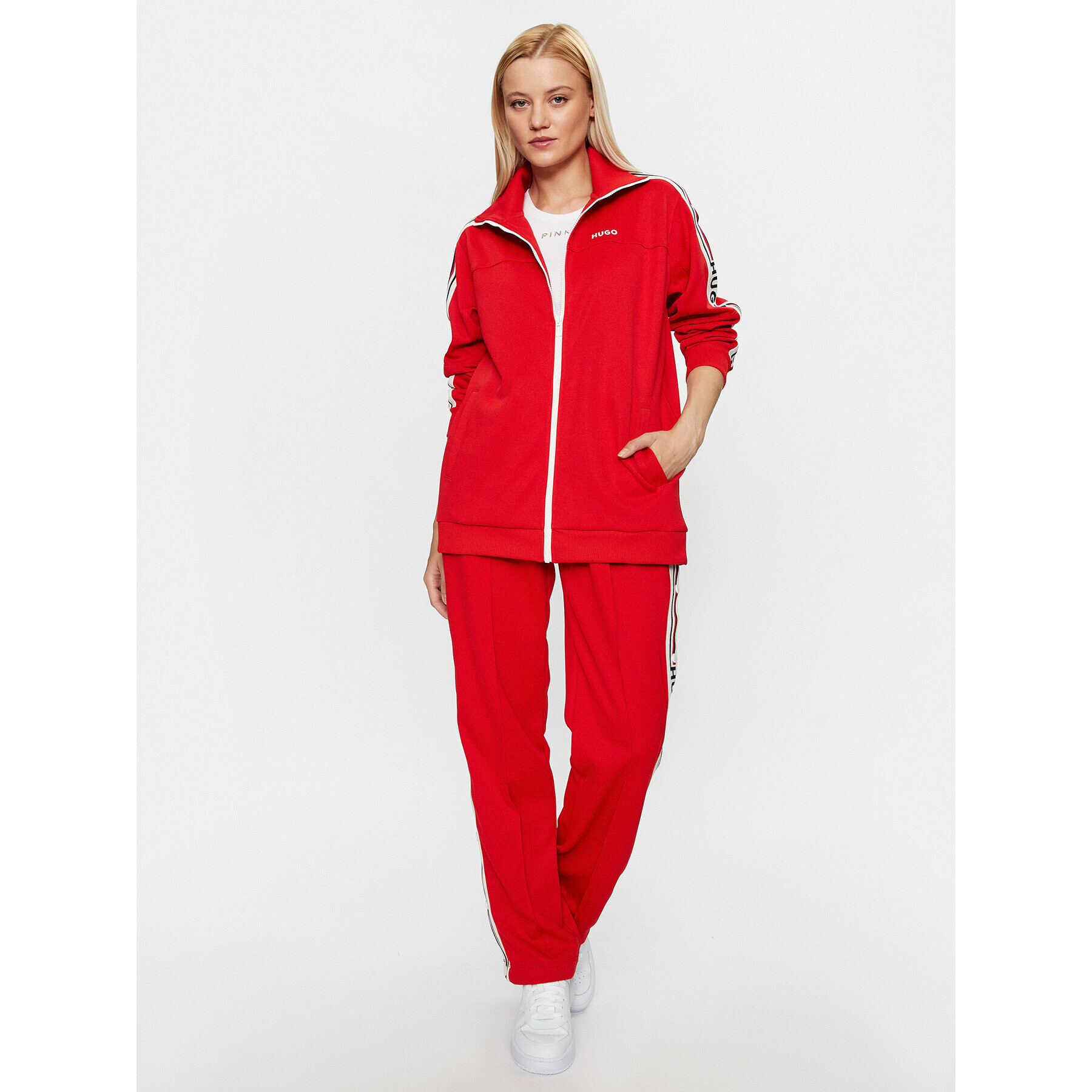 Hugo Суитшърт Danbury 50492829 Червен Regular Fit - Pepit.bg