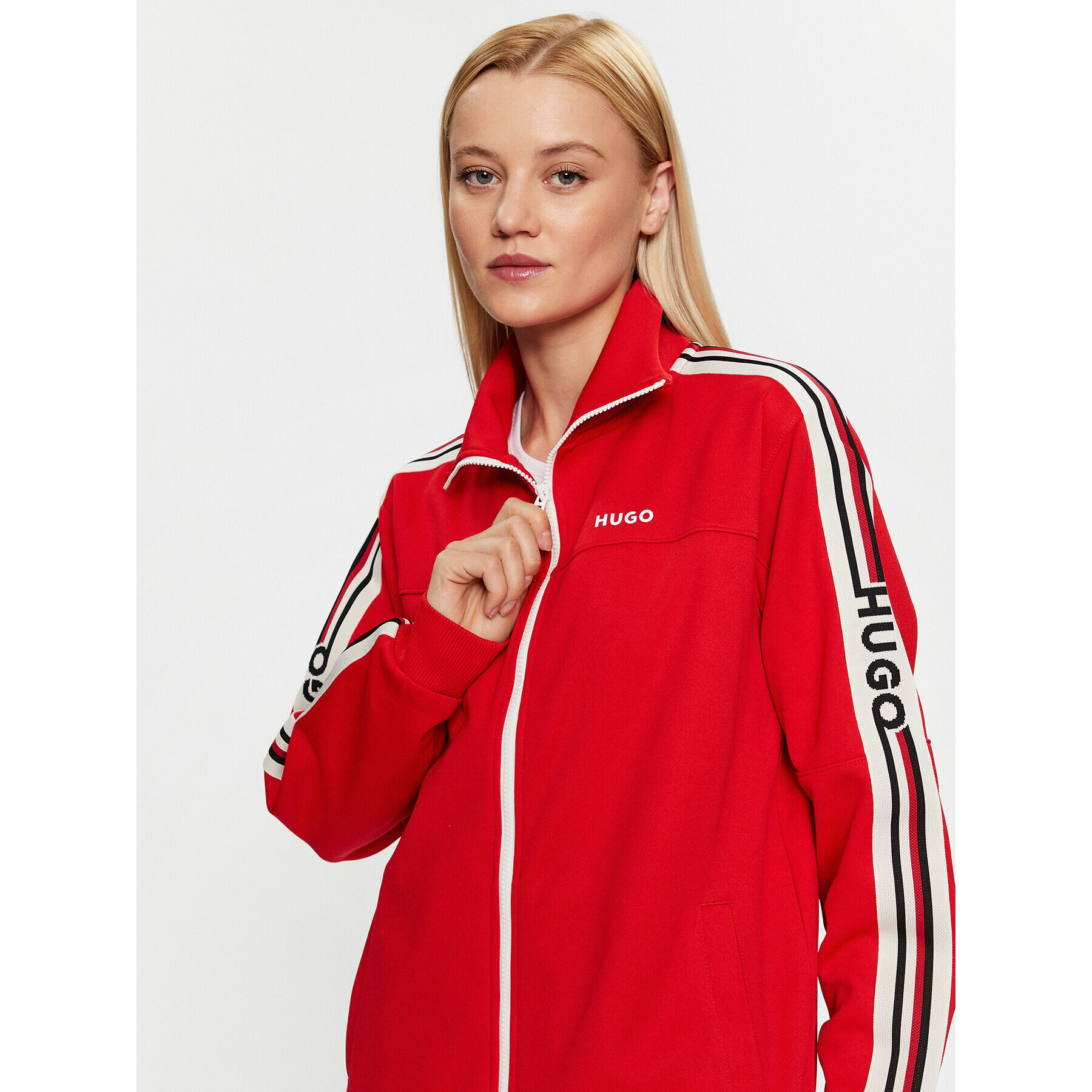 Hugo Суитшърт Danbury 50492829 Червен Regular Fit - Pepit.bg