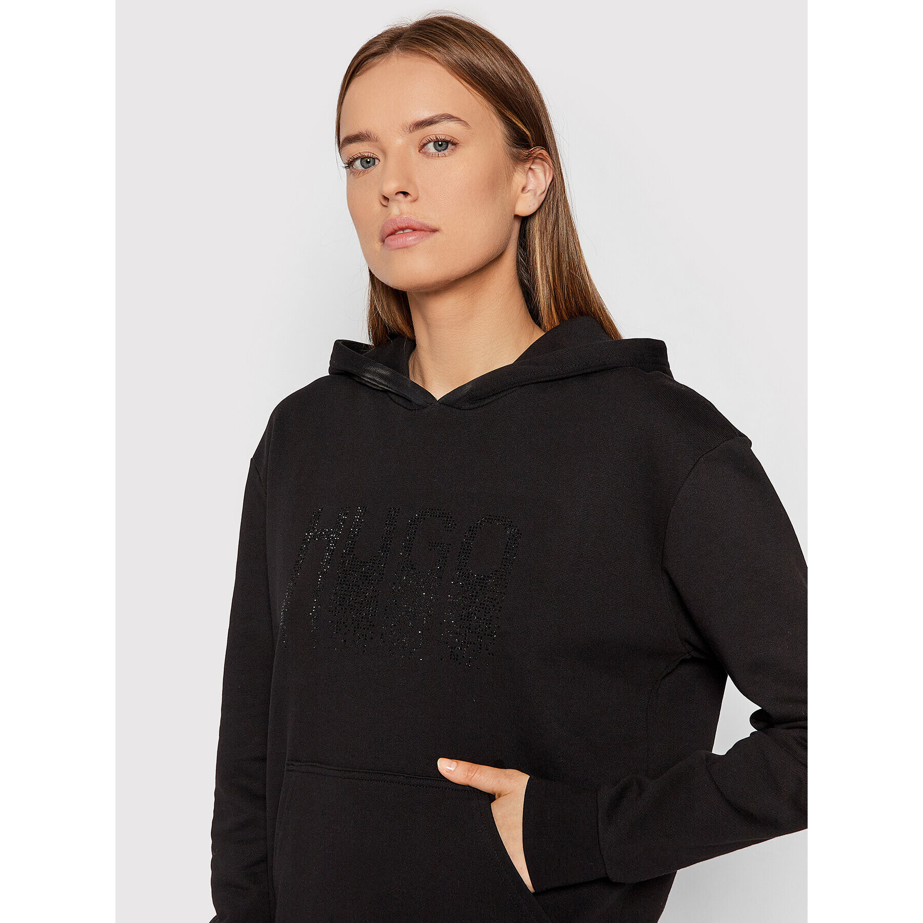 Hugo Суитшърт Dasara_1 50460790 Черен Regular Fit - Pepit.bg