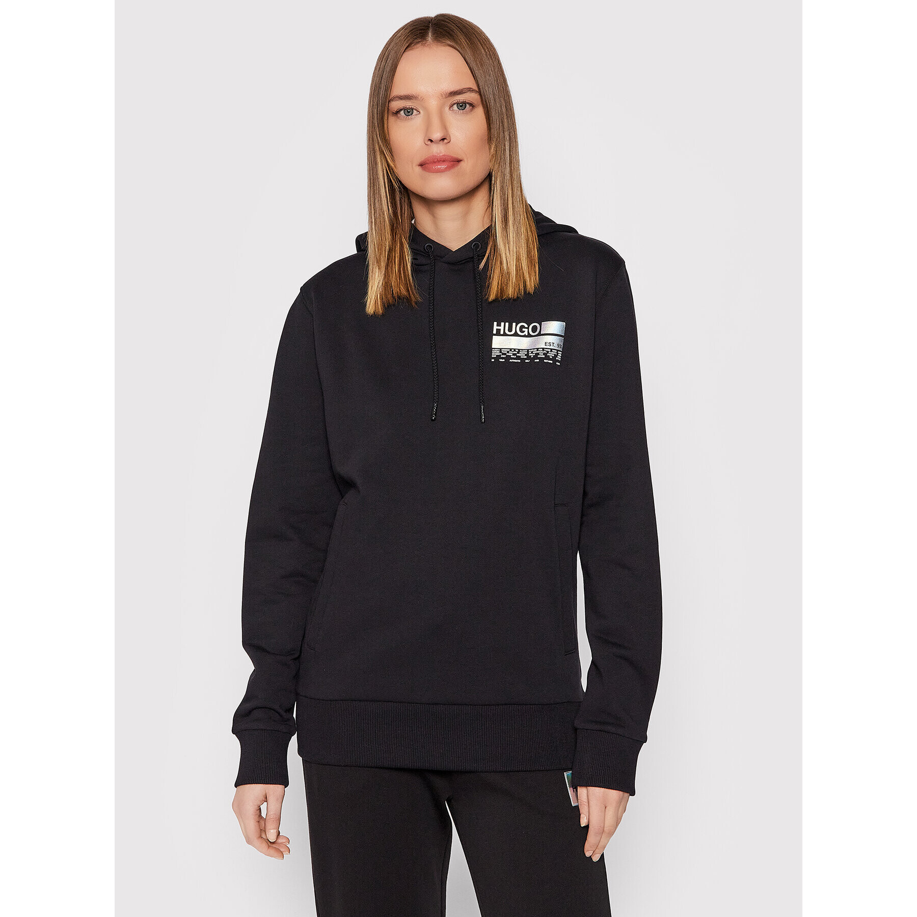 Hugo Суитшърт Dasweater 50470620 Черен Regular Fit - Pepit.bg