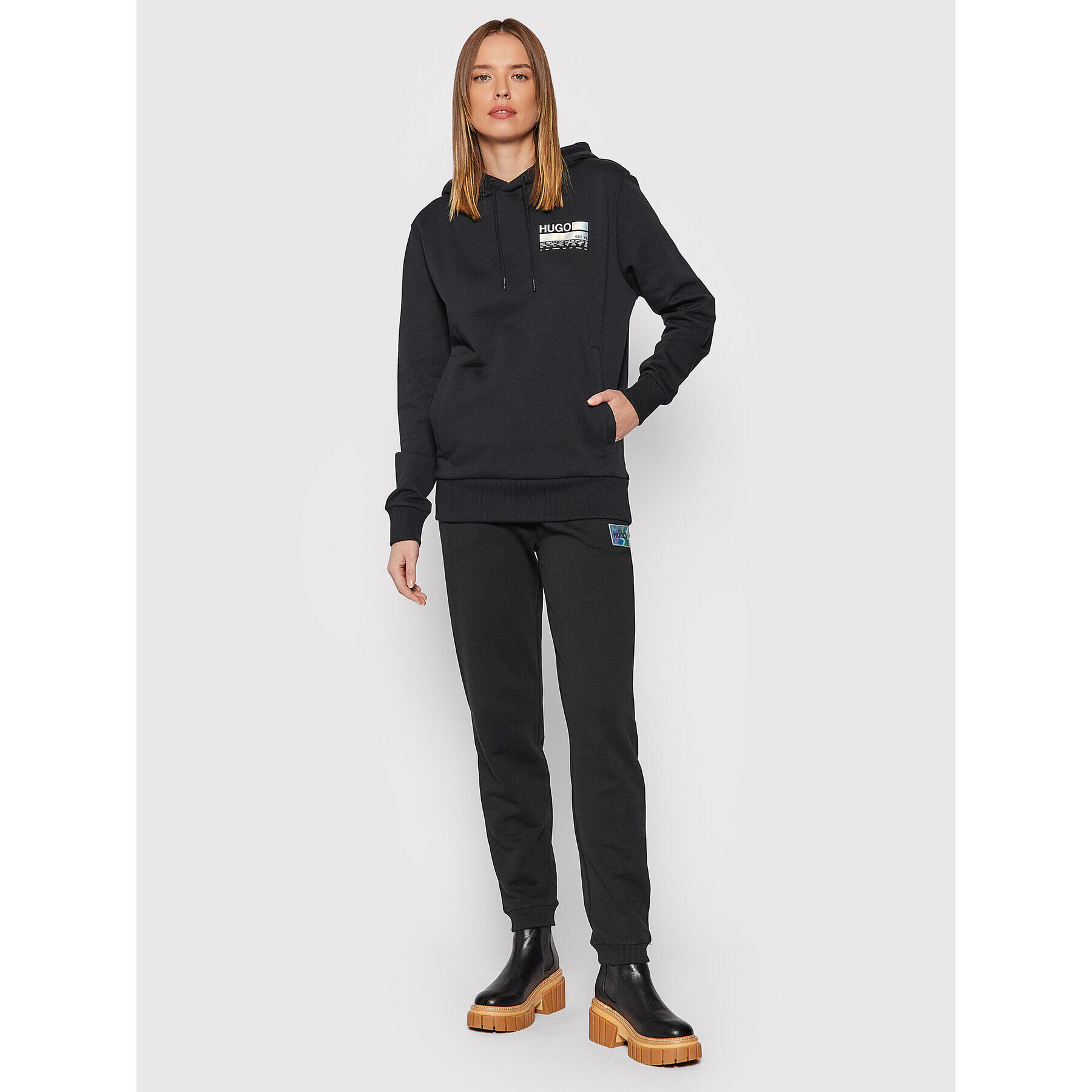 Hugo Суитшърт Dasweater 50470620 Черен Regular Fit - Pepit.bg